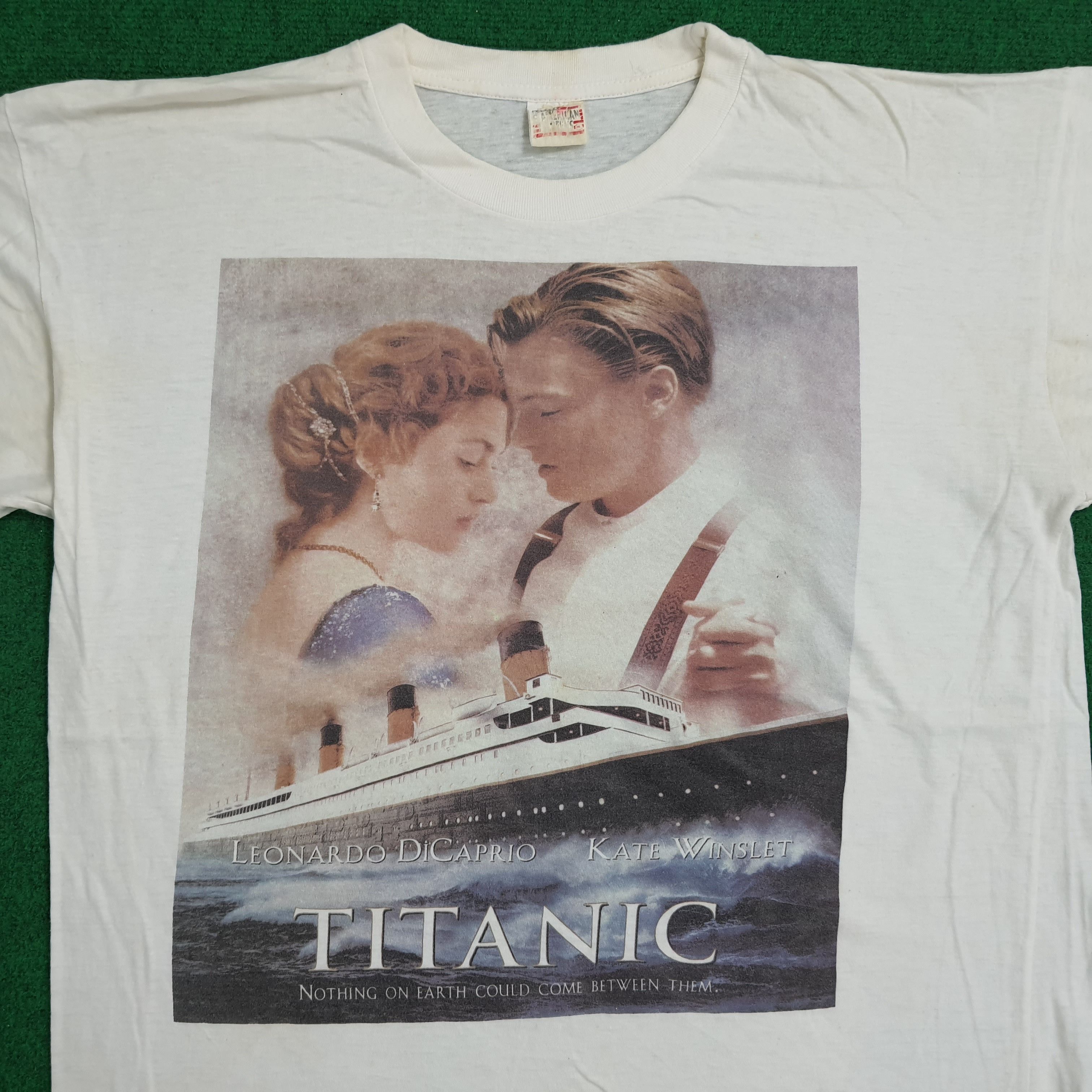 Vintage TITANIC Leonardo DiCaprio Movie T-shirt Size US L / EU 52-54 / 3 - 2 Thumbnail