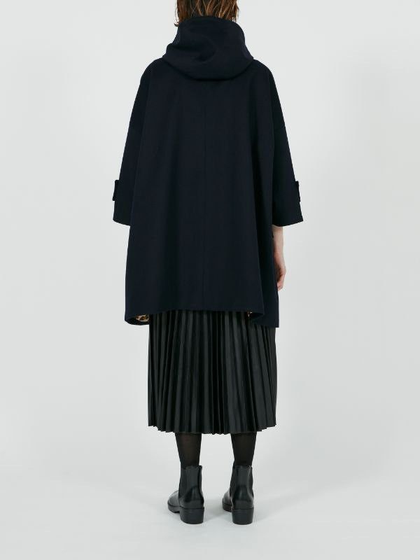 Mackintosh Mackintosh Humbie Black Wool Hooded Overcoat Size XS / US 0-2 / IT 36-38 - 5 Thumbnail