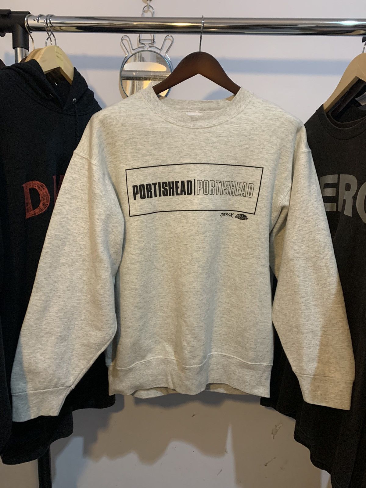 image of Band Tees 90's Portishead Sweatshirts in Grey, Men's (Size Medium)
