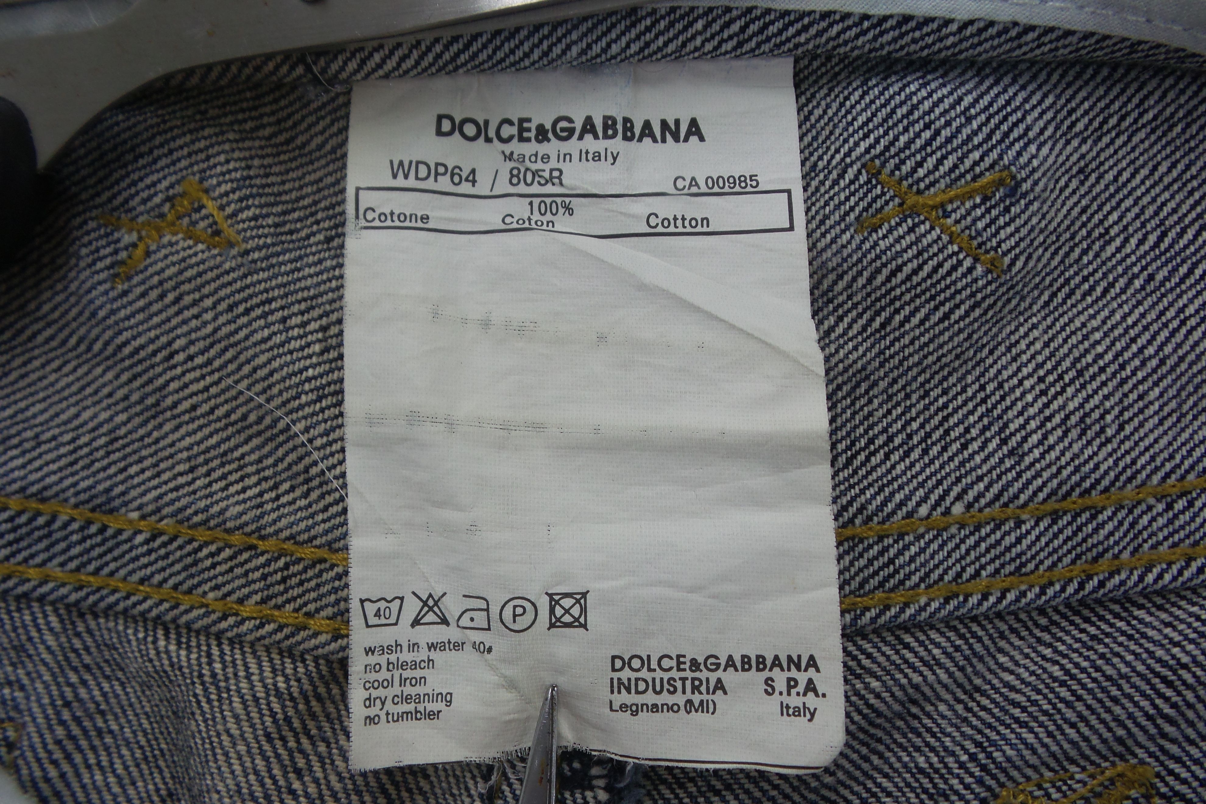 Dolce & Gabbana Dolce & Gabbana Button Fly Stonewashed Jeans W31xL40 Size US 31 - 4 Thumbnail