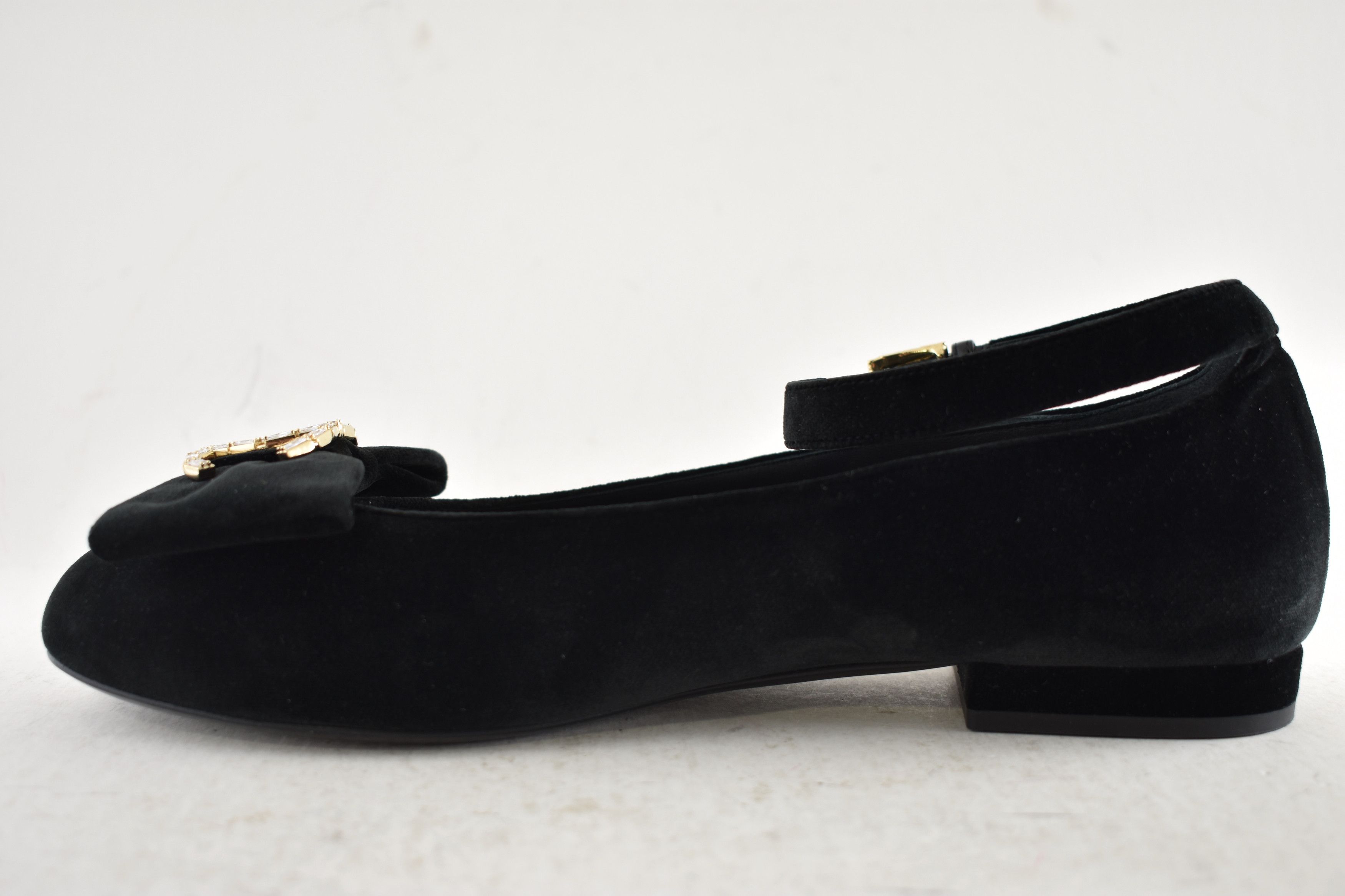 Chanel Chanel 24K Velvet Crystal CC Bow AnkleStrap Ballet Flat 36.5 Size US 6.5 / IT 36.5 - 18 Thumbnail