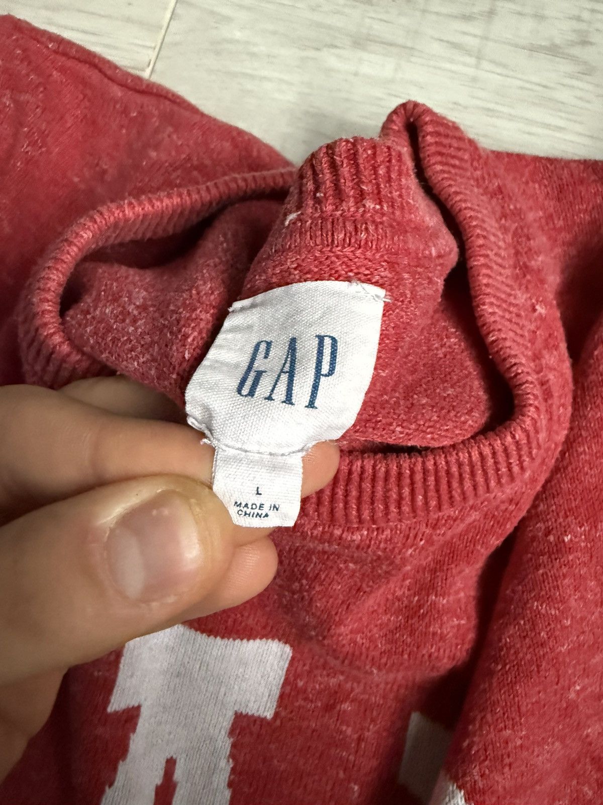Gap × Vintage Vintage Sweater Gap Crewneck Logo Size US L / EU 52-54 / 3 - 5 Thumbnail