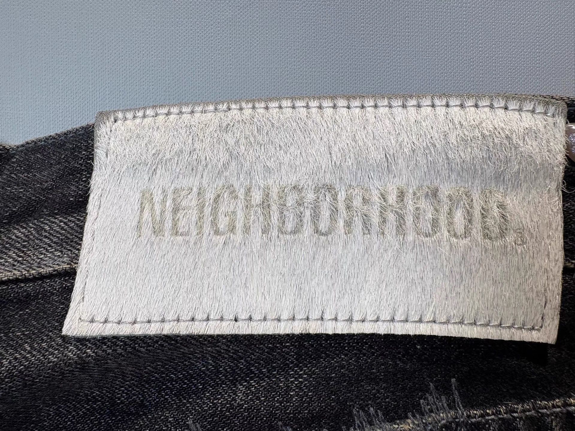 Neighborhood NEIGHBORHOOD 23AW Ripped Patch Work Denim K36 Size US 35 - 3 Thumbnail