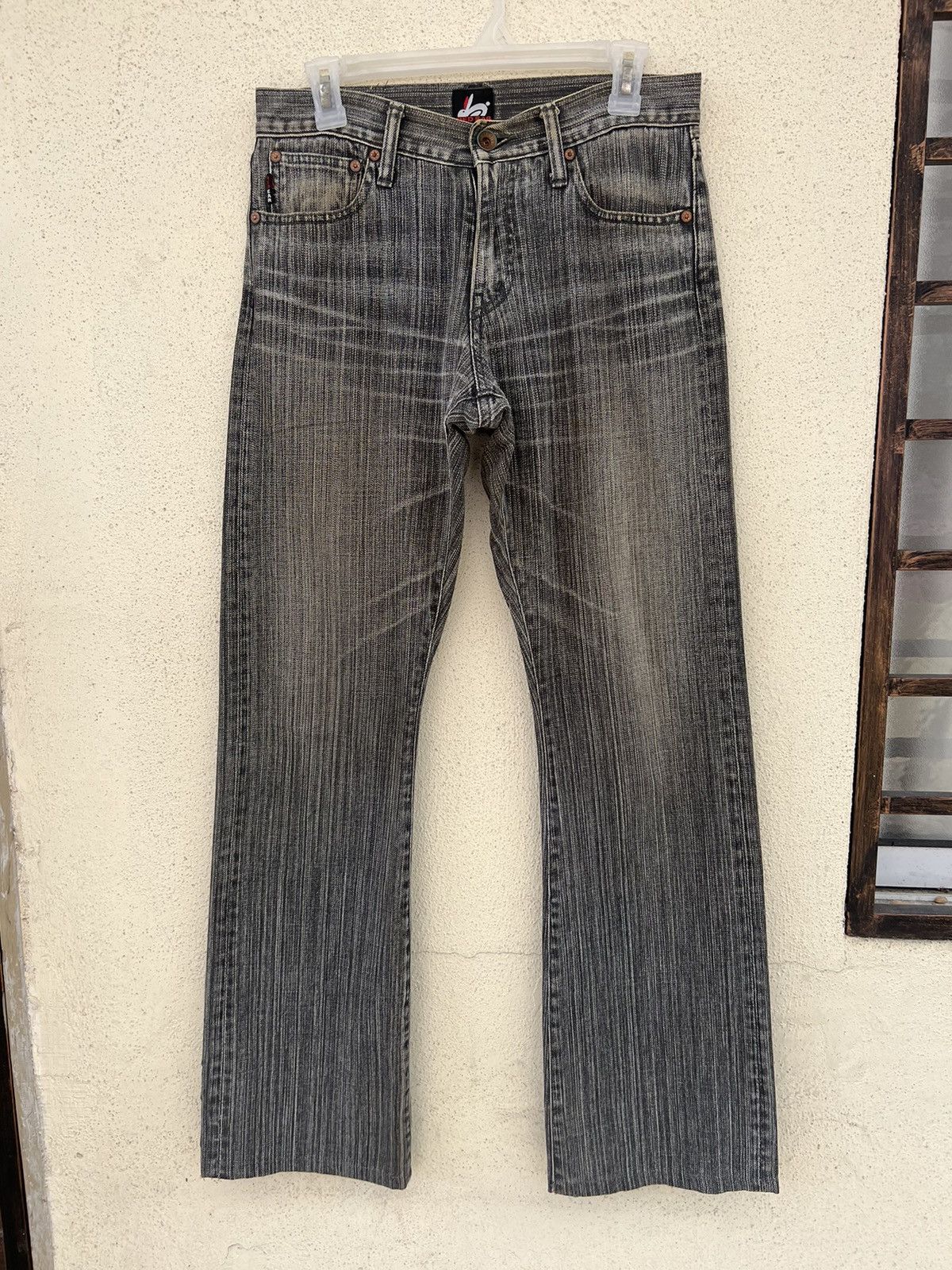 Paul Smith Vintage Paul Smith Red Ear Fade Black Denim Bootcut Jeans Size US 30 / EU 46 - 6 Thumbnail