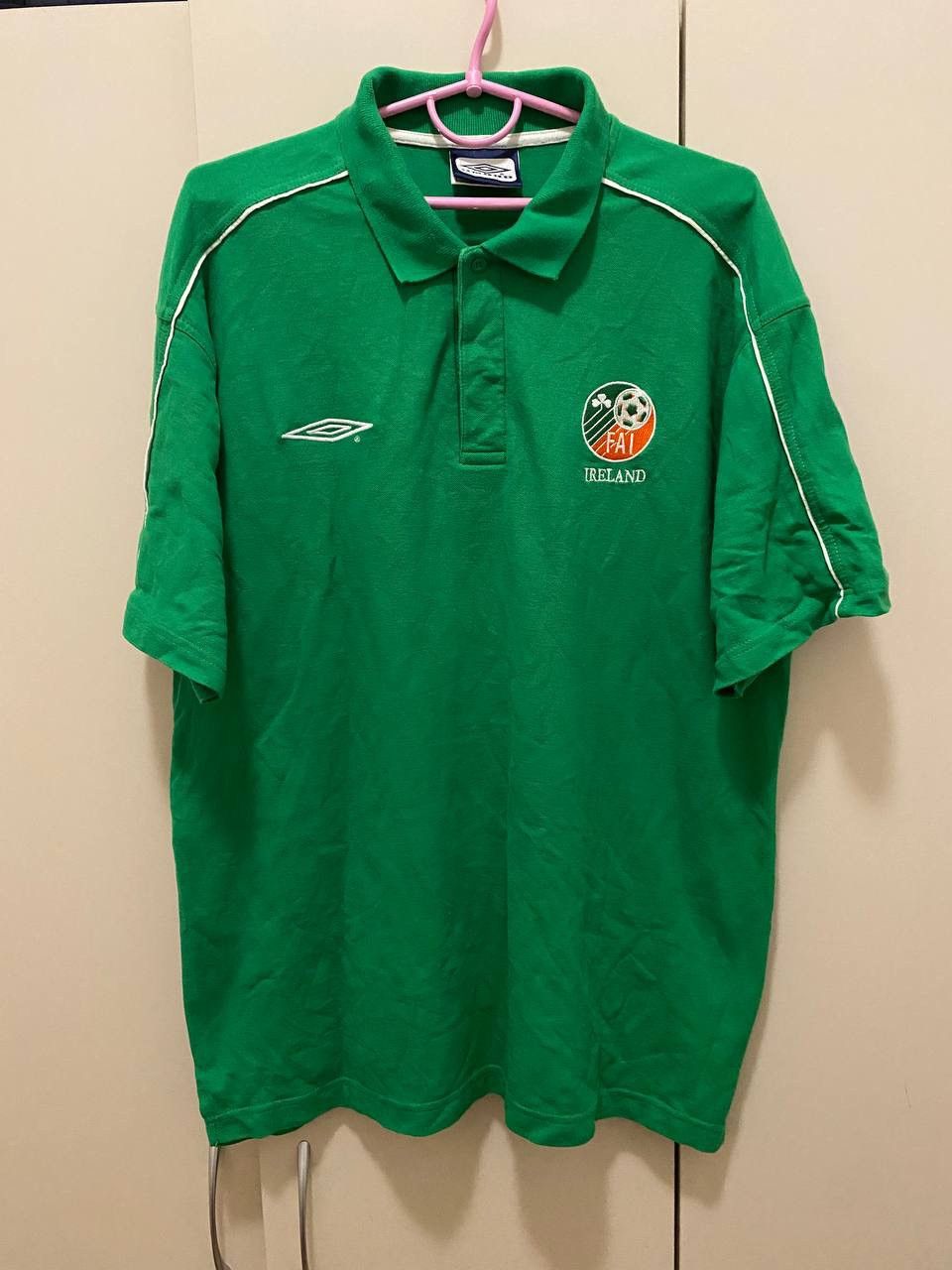 Umbro × Vintage Match worn Umbro Ireland v Brazil Vintage t shirt Size US XL / EU 56 / 4 - 1 Thumbnail