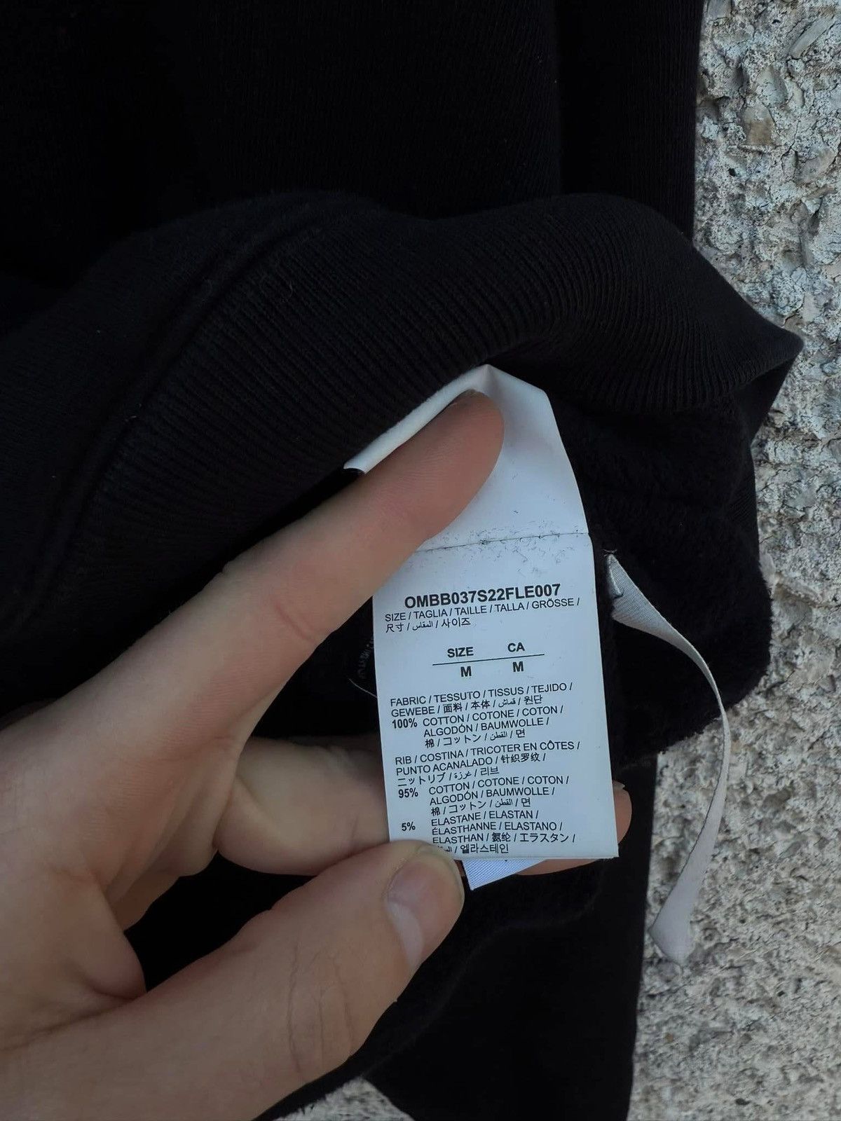 Off-White Off-White „Drawstring Caravaggio ” Black Hoodie. Size US M / EU 48-50 / 2 - 11 Thumbnail