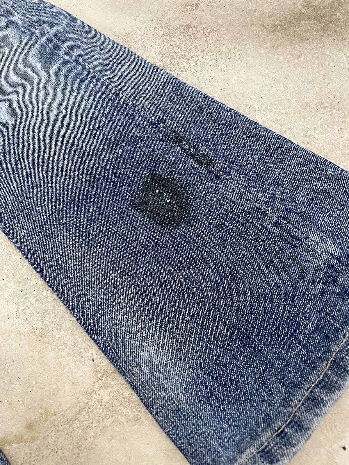 Levis 505 Talon Big E Redline Selvedge Repro Distressed