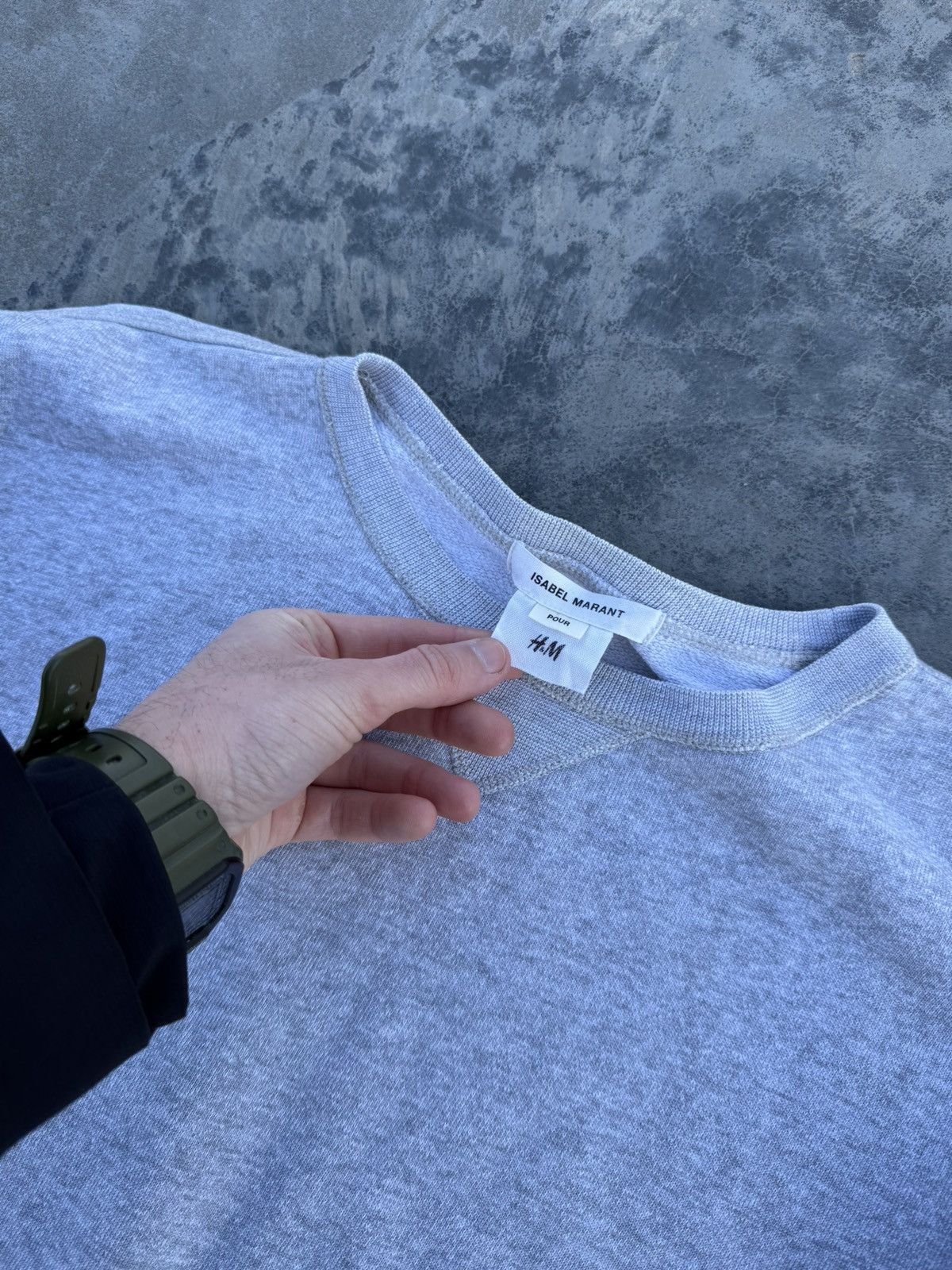 Isabel Marant Isabel Marant Sweatshirt Baggy Y2K Grey H&M Streetwear Size L / US 10 / IT 46 - 4 Thumbnail