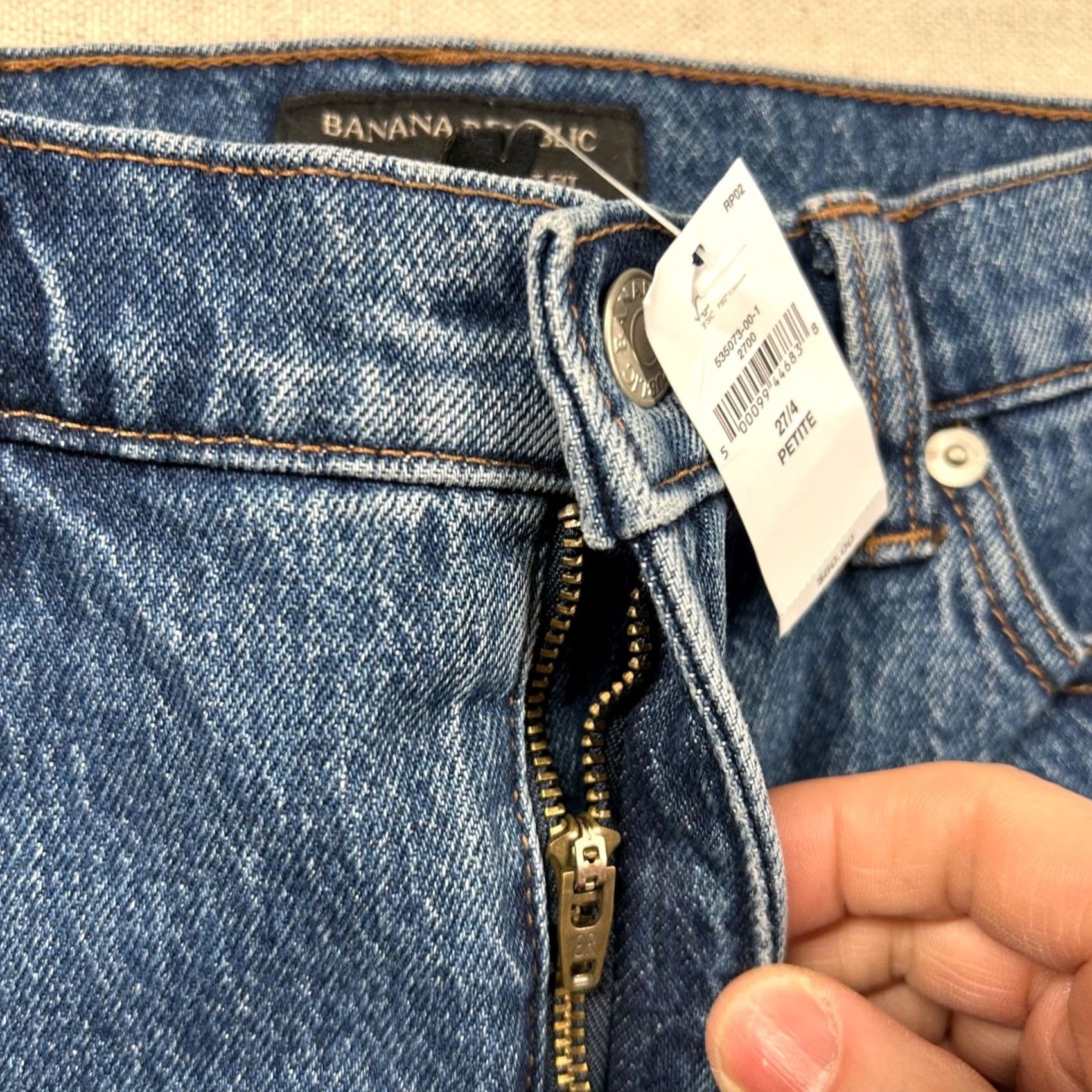 Banana Republic Banana Republic Jeans Womens 4P Petite Mid Rise Ankle Jeans Blue Cotton Spandex Denim 5-Pocket 28" Inseam Casual Pants Womens Size 27" / US 4 / IT 40 - 3 Thumbnail