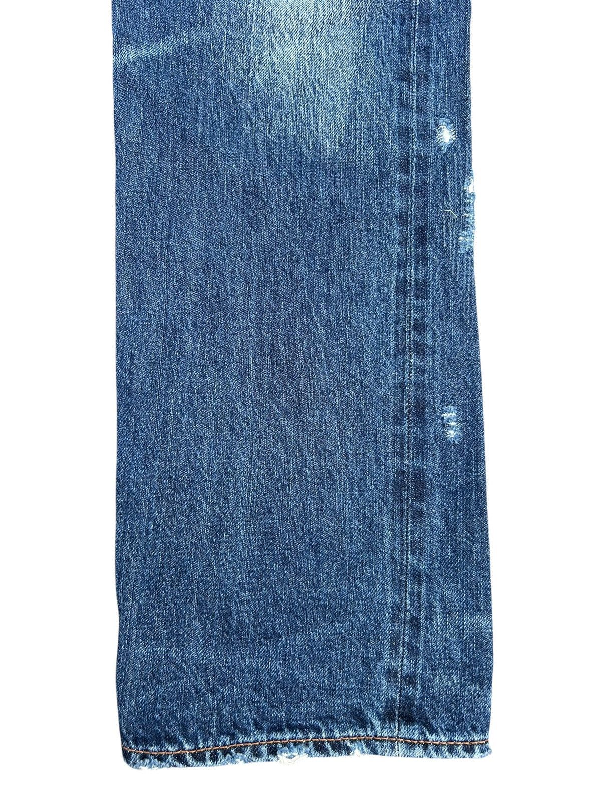 GOA G.O.A Selvedge Japanese Punk Distressed Denim Jeans Size US 31 - 5 Thumbnail