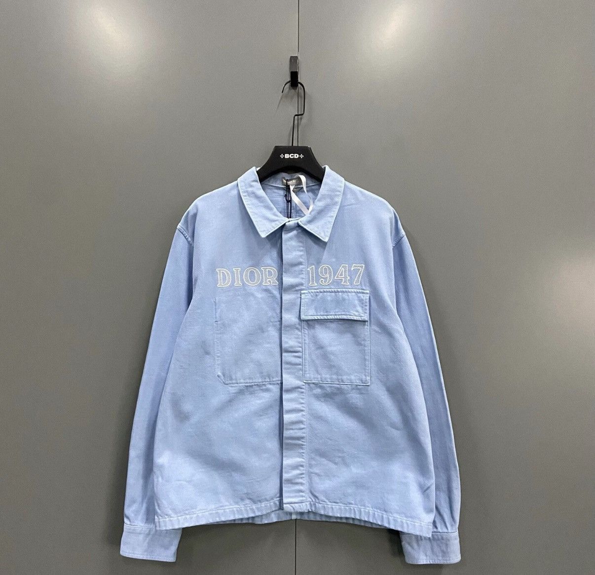 Dior Blue Long-Sleeve Button-Up Shirt Size US L / EU 52-54 / 3 - 1 Thumbnail