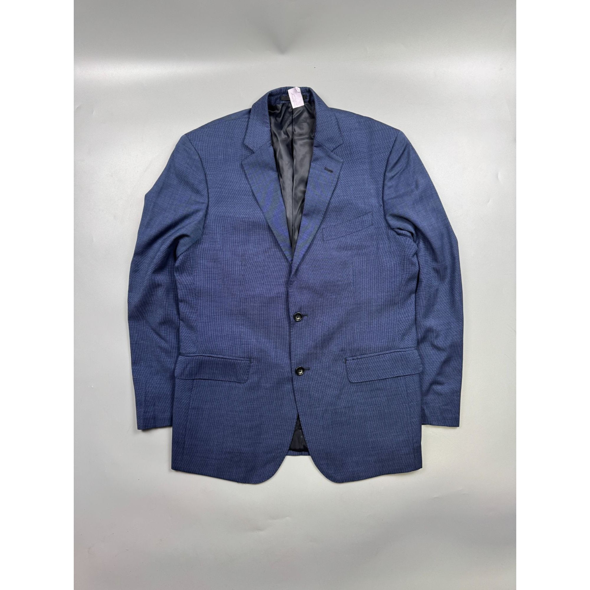 Boggi Boggi Milano Blue Two Button Wool Blazer (Y1231) Size 42R - 1 Thumbnail