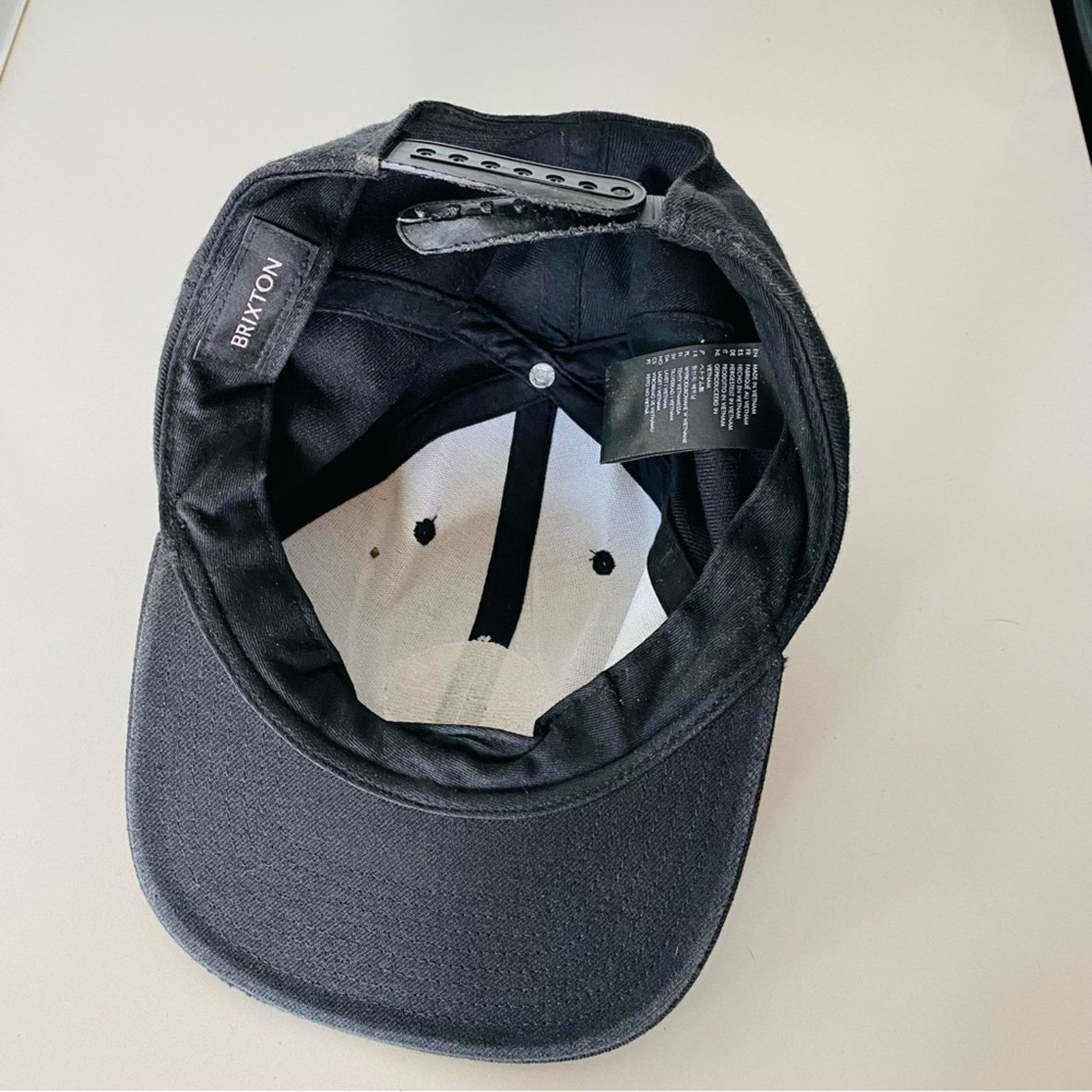 Brixton BRIXTON Black White Oath III Patch Snapback Hat Cap Unisex Size ONE SIZE - 8 Thumbnail
