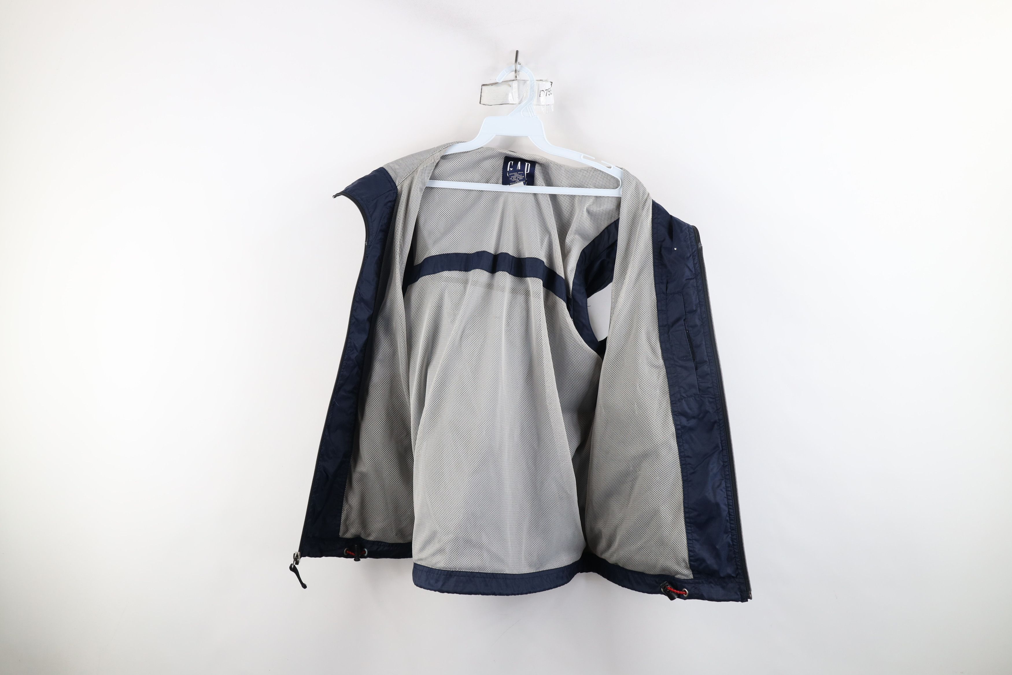Gap × Vintage Vintage Y2K 2000 Gap Hooded Windbreaker Vest Jacket Size US XS / EU 42 / 0 - 8 Thumbnail