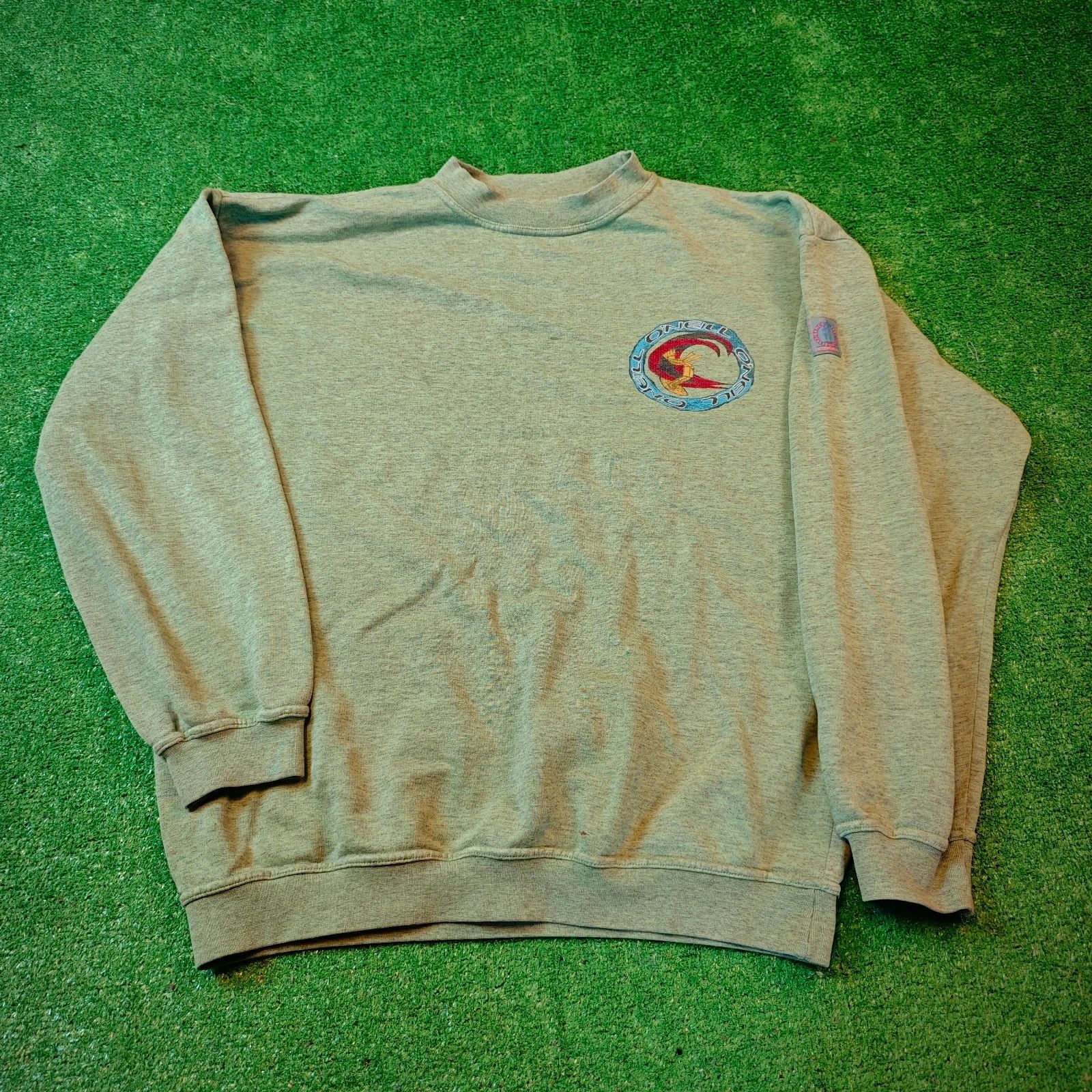 O'Neill Vintage O'neill sweatshirt mens Large green 90s surfer Size US L / EU 52-54 / 3 - 2 Thumbnail