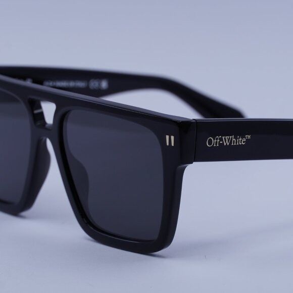 Off-White Off-White OERI133 SPRINGFIELD 1307 Sunglasses Black Square Size ONE SIZE - 9 Thumbnail