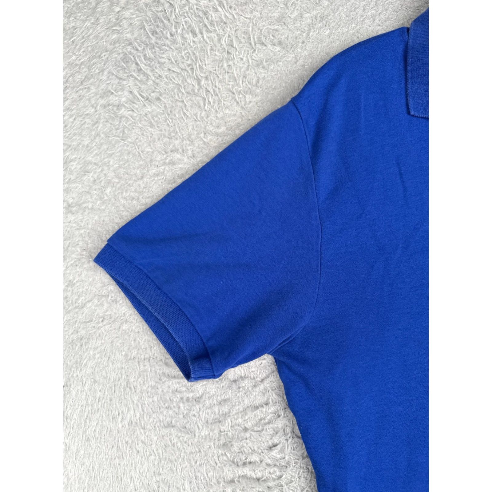 Ralph Lauren VINTAGE Ralph Lauren Polo Shirt Adult Large Blue 100% Cotton Short Sleeve Polo Shirt Mens 40 in Chest Modern Sports American 90s? Size US L / EU 52-54 / 3 - 3 Thumbnail
