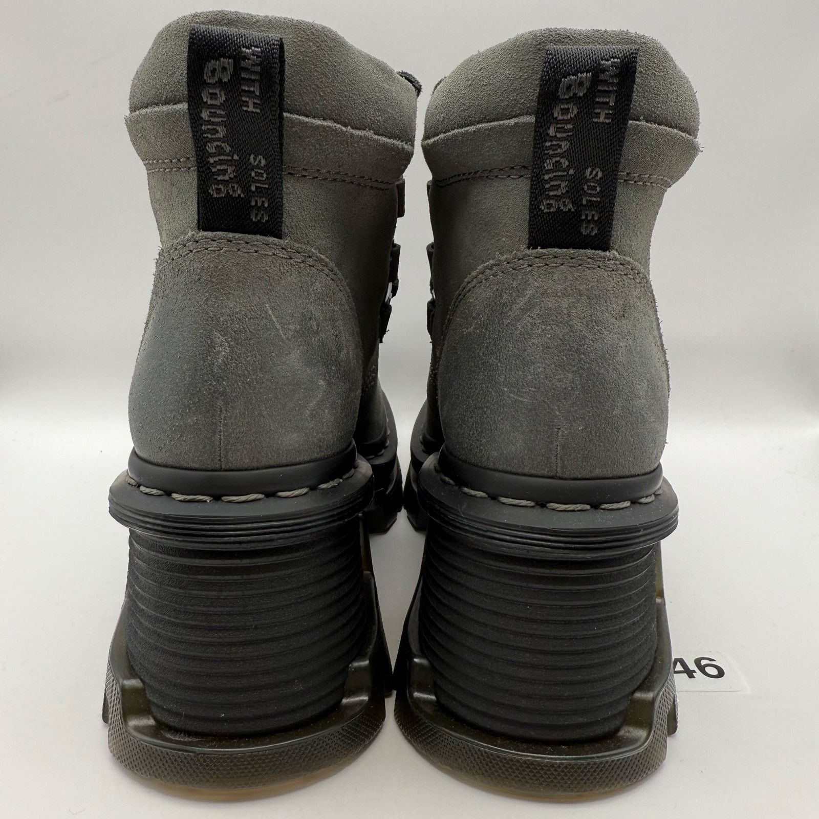 Dr. Martens DR MARTENS WOMEN'S 6 WAXY SUEDE CORRAN 3 EYE PLATFOM BOOTS Size US 6 / IT 36 - 5 Thumbnail