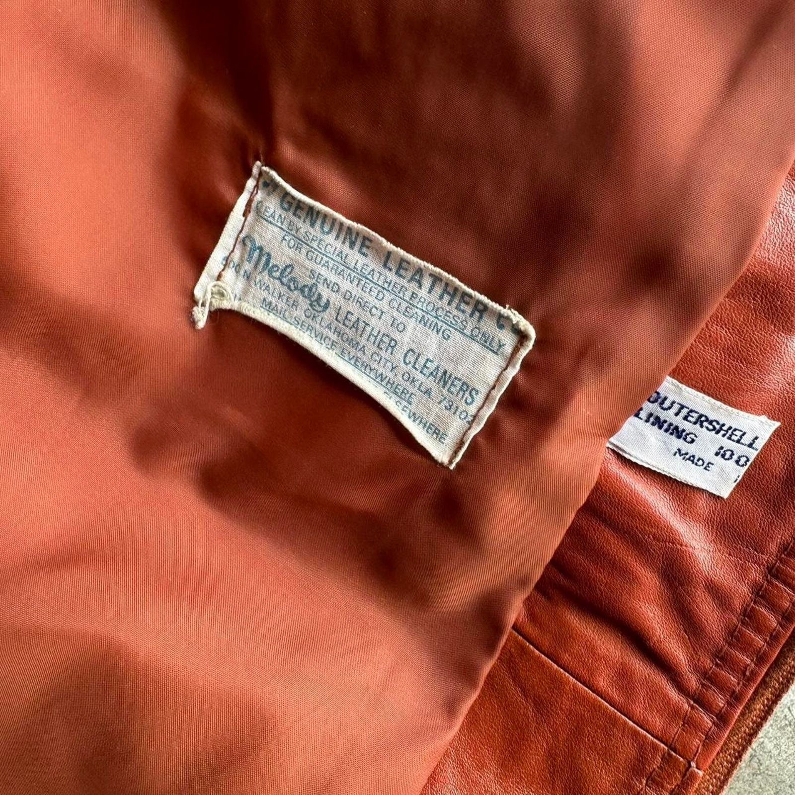 Other J. Sully 70s 80s Light Brown Leather Jacket Size XL / US 12-14 / IT 48-50 - 3 Thumbnail