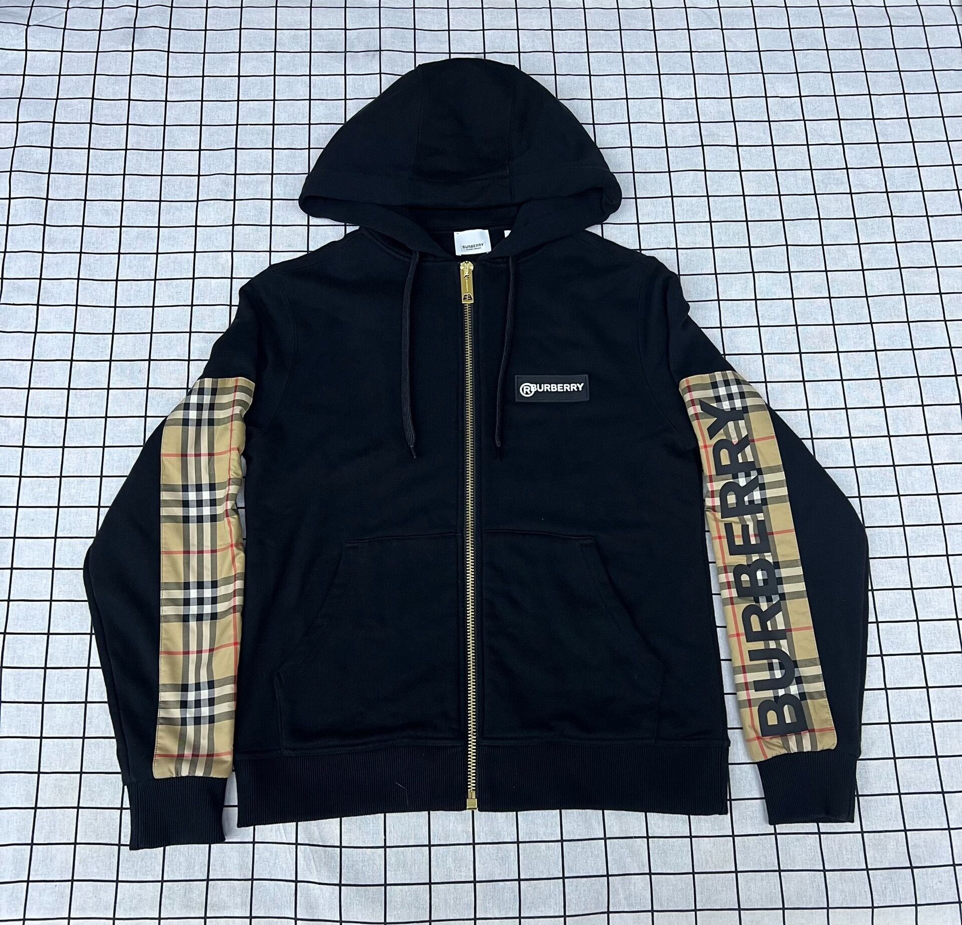 Burberry Burberry Patchwork Plaid Black Jacket XS Women Size XS / US 0-2 / IT 36-38 - 1 Thumbnail