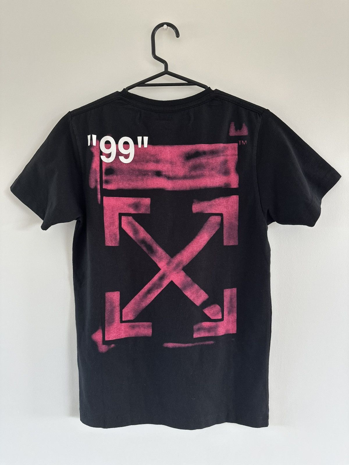 Off White Impressionism Diag Stencil Tee Black