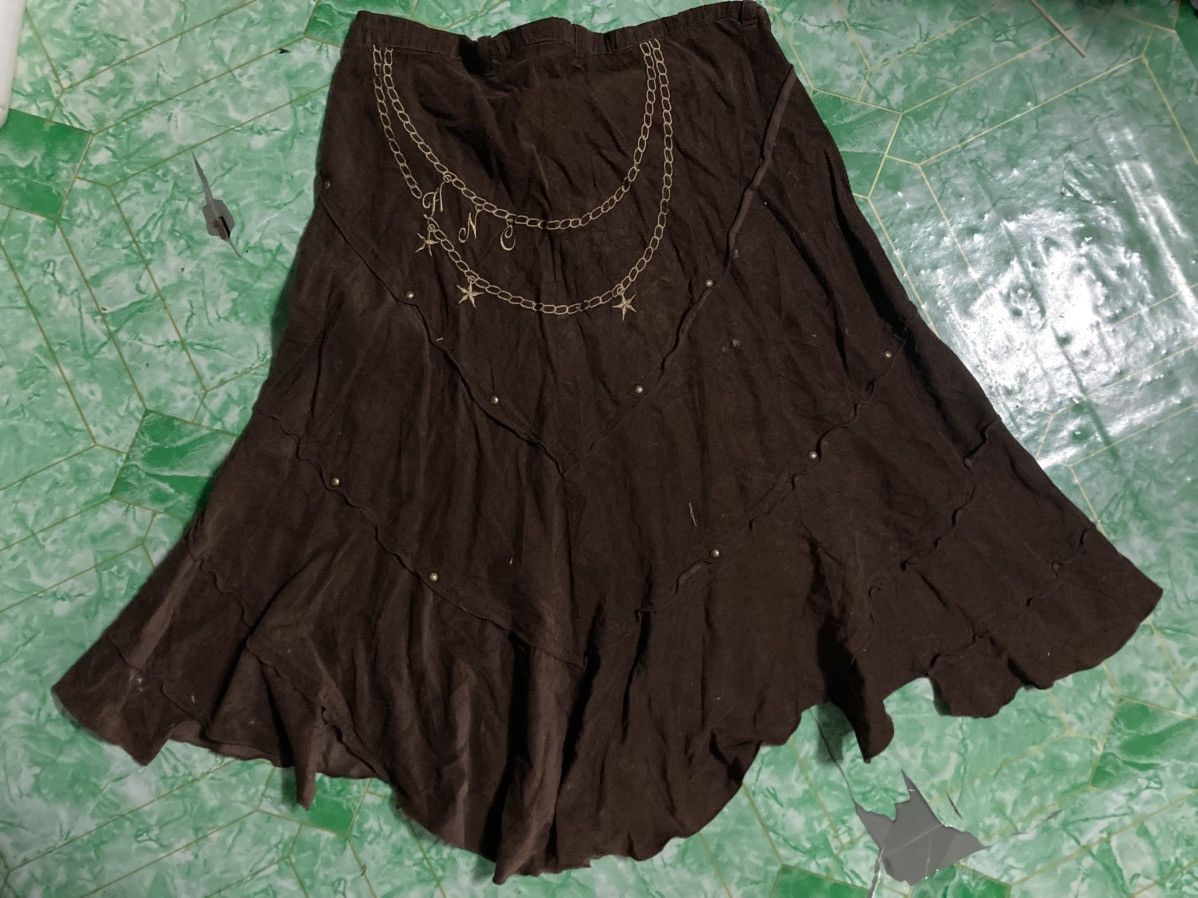 Designer Hiromichi Nakano Bohemian Skirt y2k Size 27" / US 4 / IT 40 - 2 Thumbnail