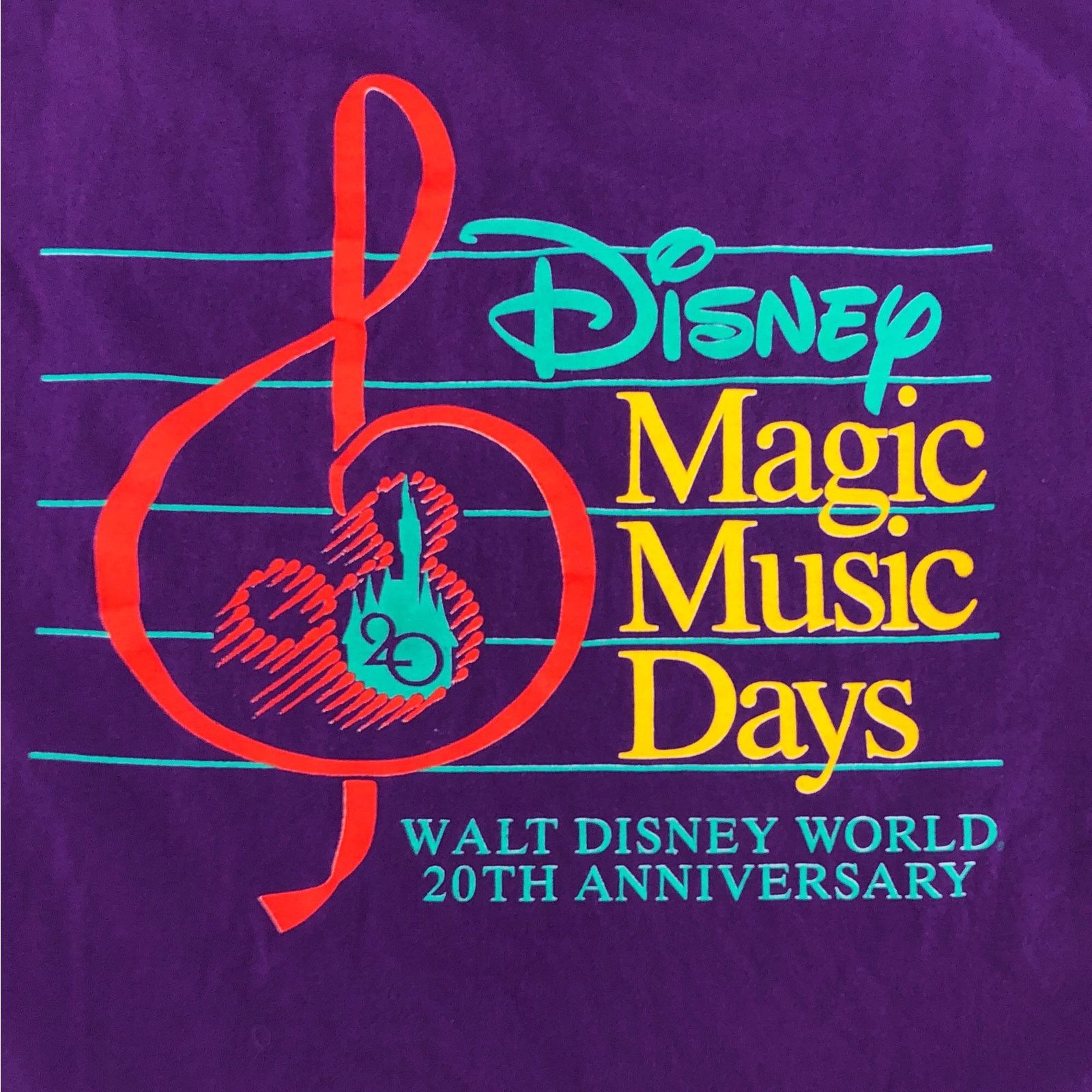 Disney 90s Disney Magic Music Days tshirt 1990s vintage Size US XL / EU 56 / 4 - 2 Thumbnail