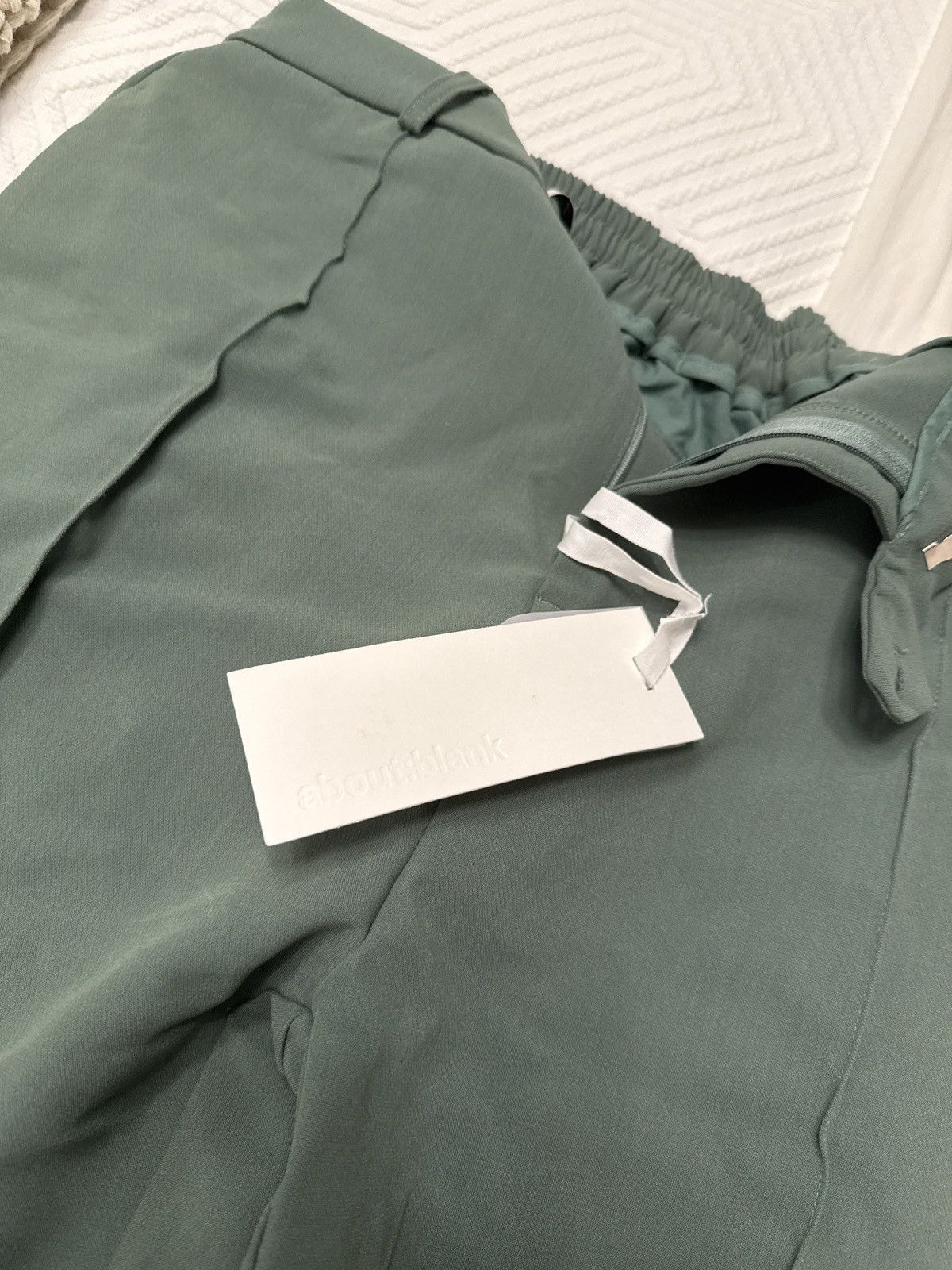 About:Blank Pleated sage trousers Size US 33 - 4 Thumbnail
