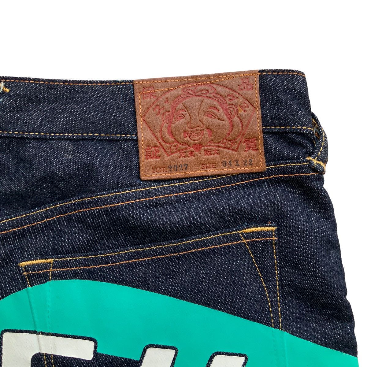 Evisu LAST CALL💥 EVISU LOT 2027 CROPPED JEANS Size US 34 / EU 50 - 4 Thumbnail