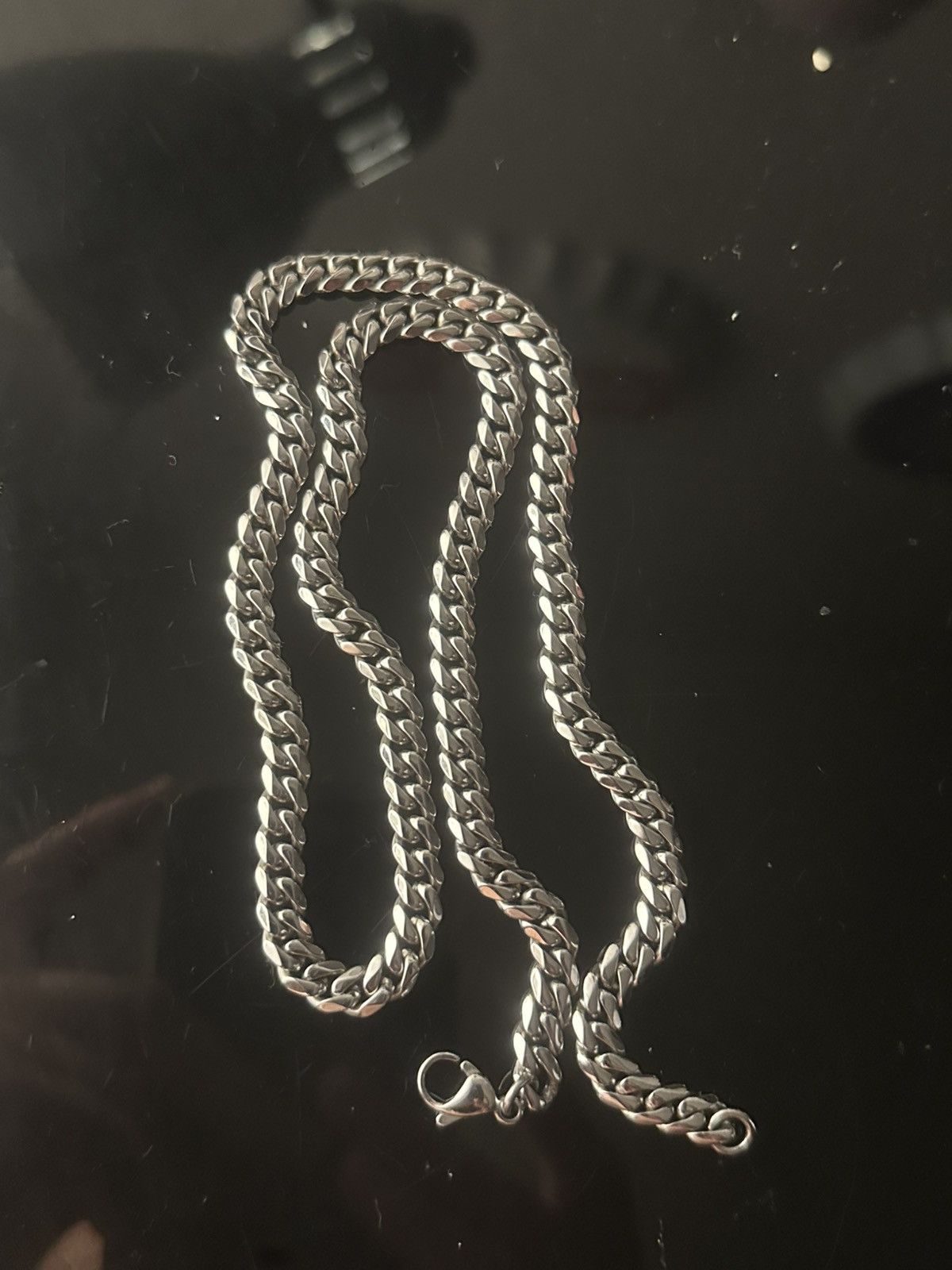 Hard Jewelry Cuban Chain in Silver, Men's