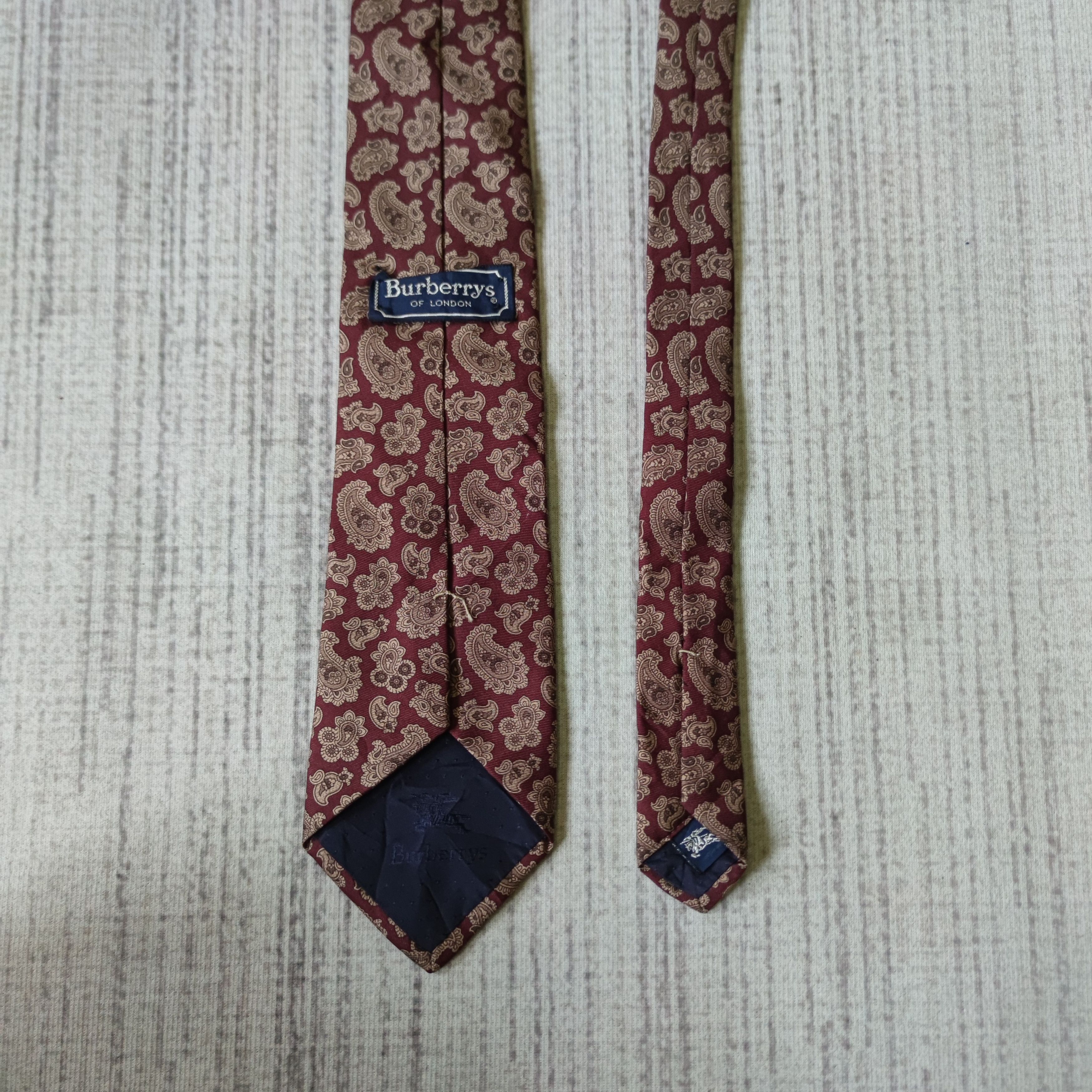 Burberry × Burberry Prorsum VINTAGE BURBERRYS OF LONDON SILK NECK TIE MADE IN USA Size ONE SIZE - 4 Thumbnail