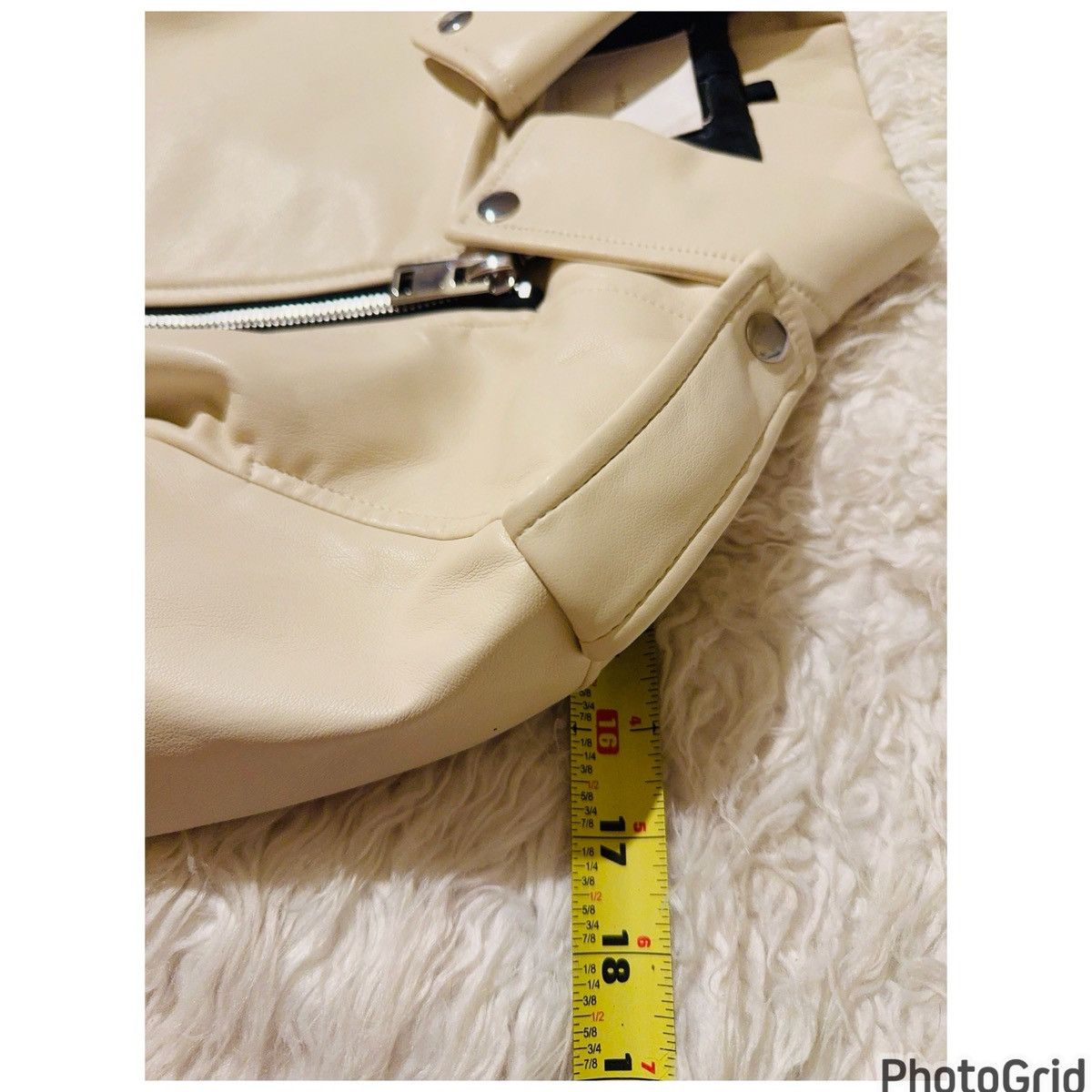 Mango MANGO Faux Leather Moto Jacket Size S / US 4 / IT 40 - 8 Thumbnail
