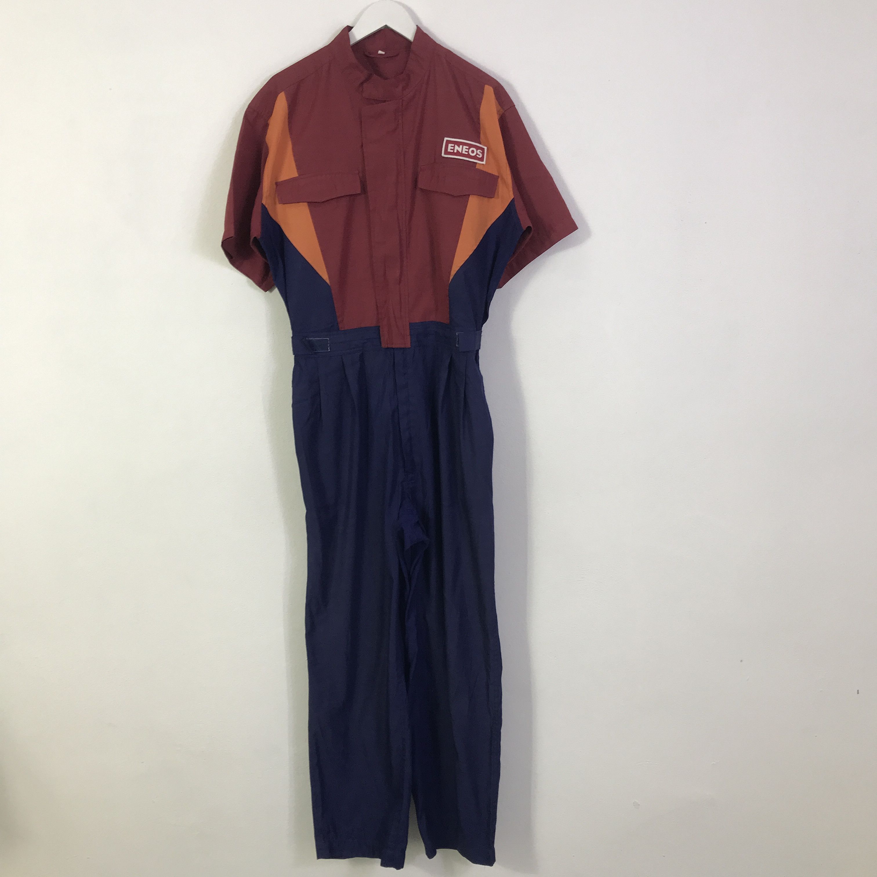 Japanese Brand oil eneos work coverall jacket K122B1 Size US L / EU 52-54 / 3 - 4 Thumbnail