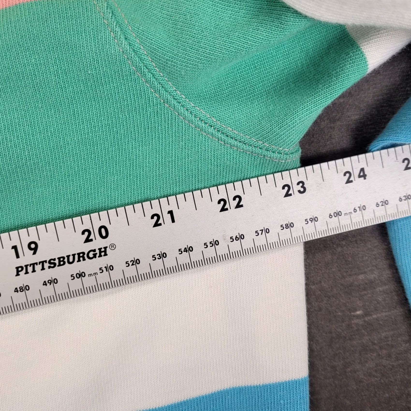 J.Crew J.CREW Oarsman Rugby Shirt Colorblock Pastel Multicolor Long Sleeve LT Tall Mens Regular Size US L / EU 52-54 / 3 - 6 Thumbnail