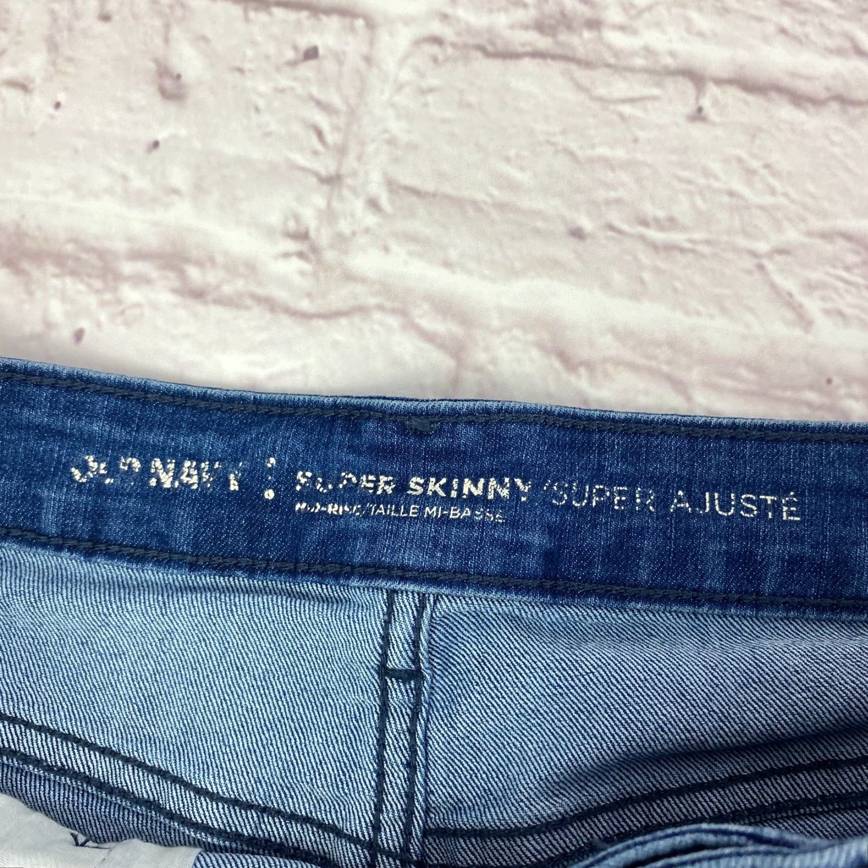 Old Navy Old Navy Womens Mid-Rise Skinny Jeans Denim Medium Wash Blue 32 XS-? Size 32" / US 10 / IT 46 - 3 Thumbnail