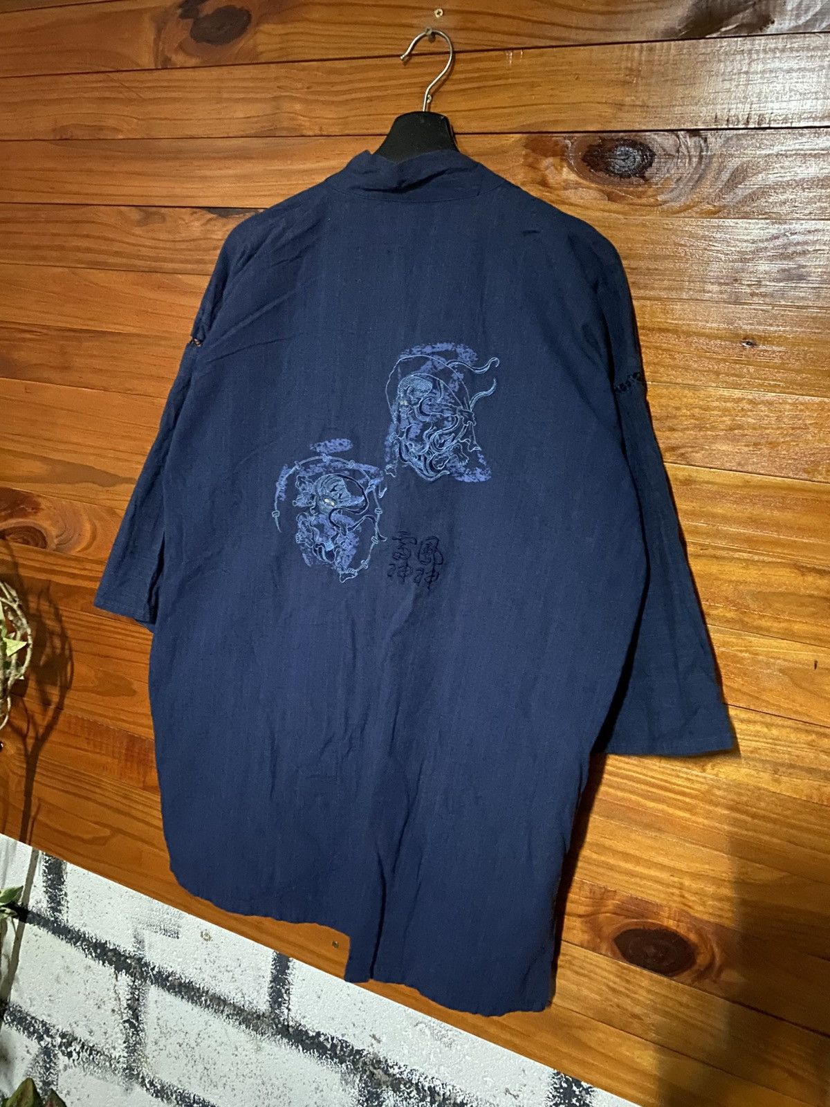 Japanese Brand Vintage Japanese Fujin Raijin Kimono Haori Style Robe Size US L / EU 52-54 / 3 - 9 Thumbnail