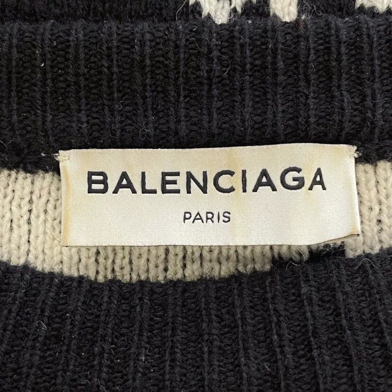 Balenciaga Balenciaga size 38 Black Full Print Logo Sweater Size M / US 6-8 / IT 42-44 - 5 Thumbnail