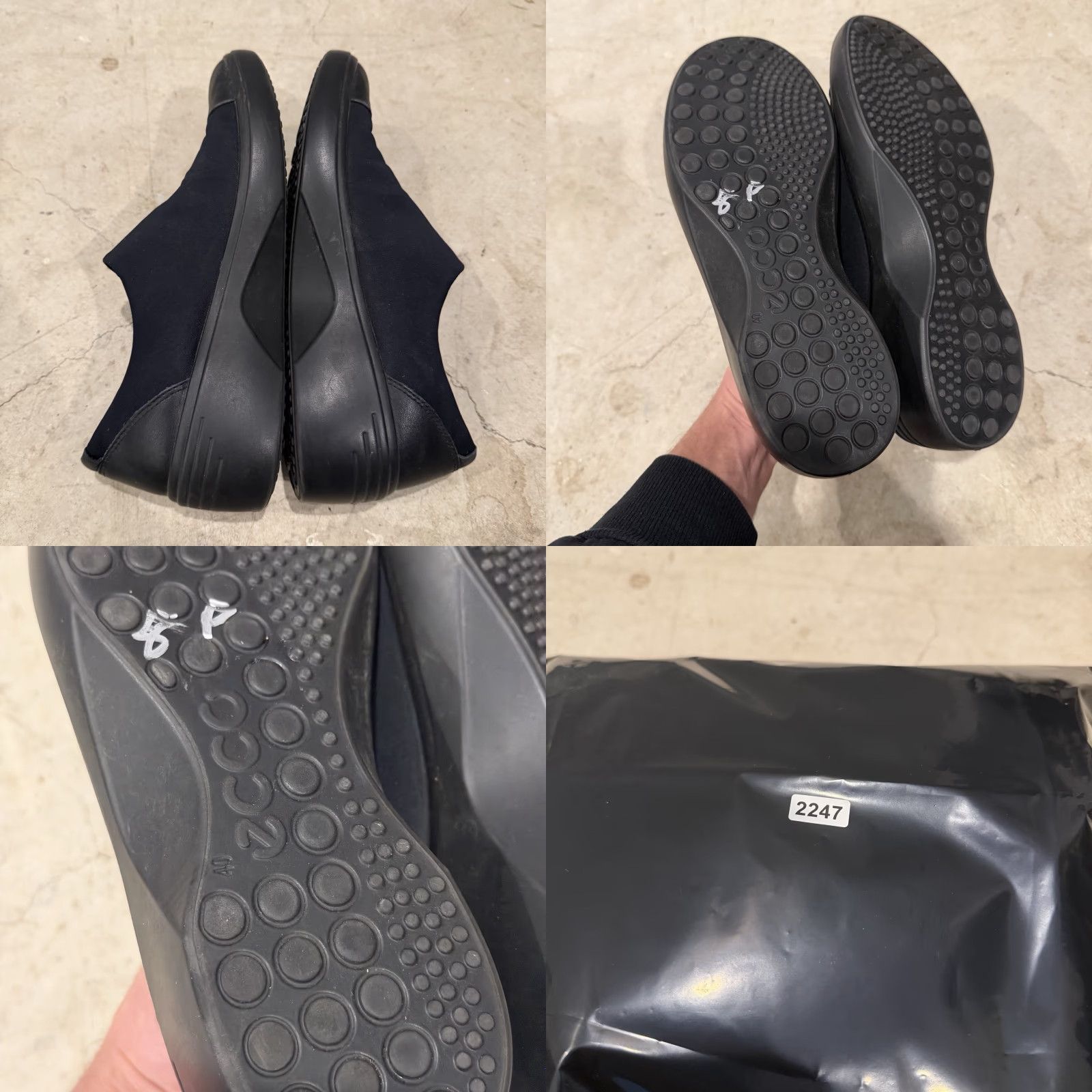 Ecco ECCO Womens Soft 7 Wedge Gore-tex Slip on Sneaker Size 40 US 9 Black Sneaker Women Slip On Wedge Gore-tex Casual Pre-owned Good Size US 10 / IT 40 - 8 Thumbnail