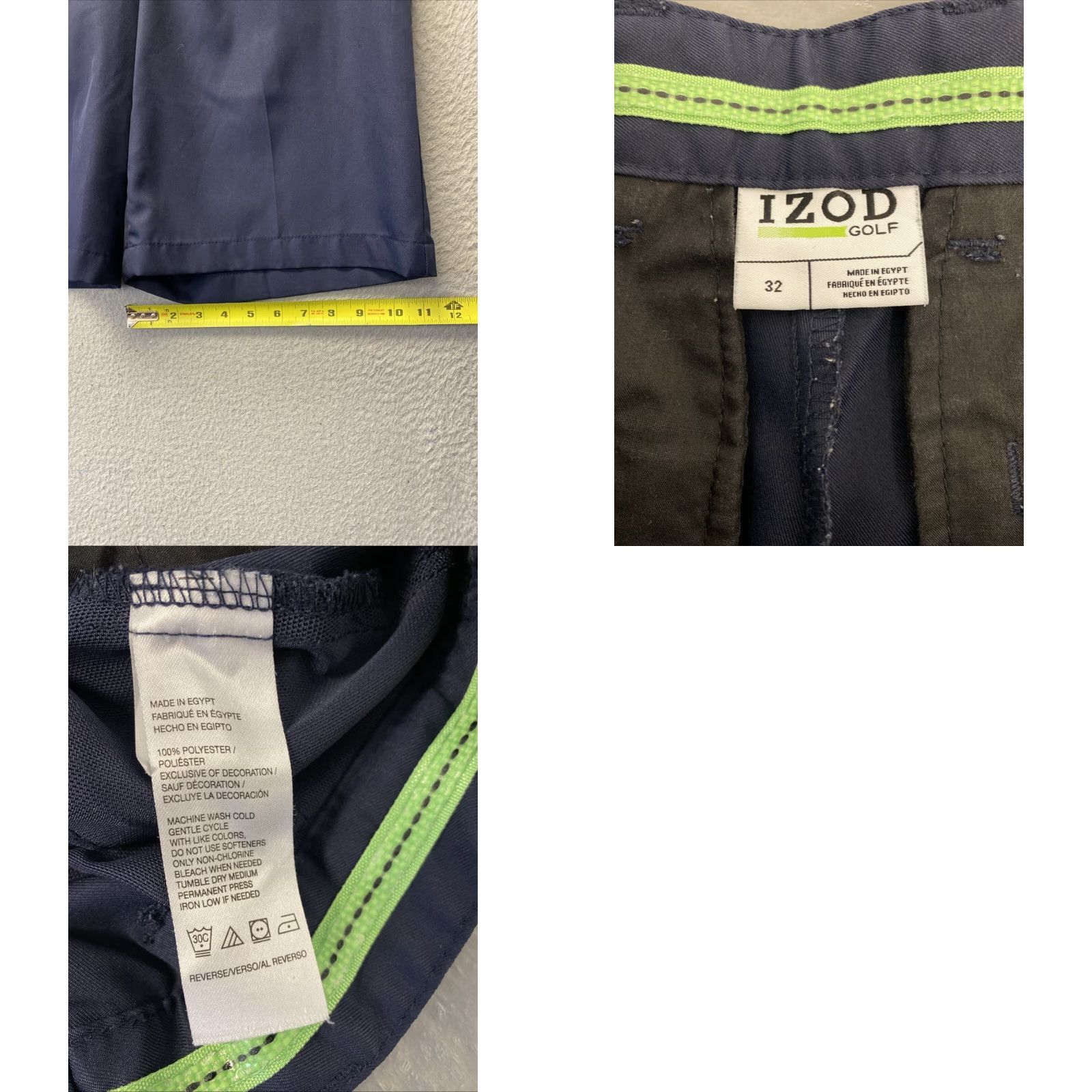Izod IZOD Golf Navy Blue Shorts Mens 32 Straight Fit / 125-19 Brand IZOD Size US 32 / EU 48 - 8 Thumbnail