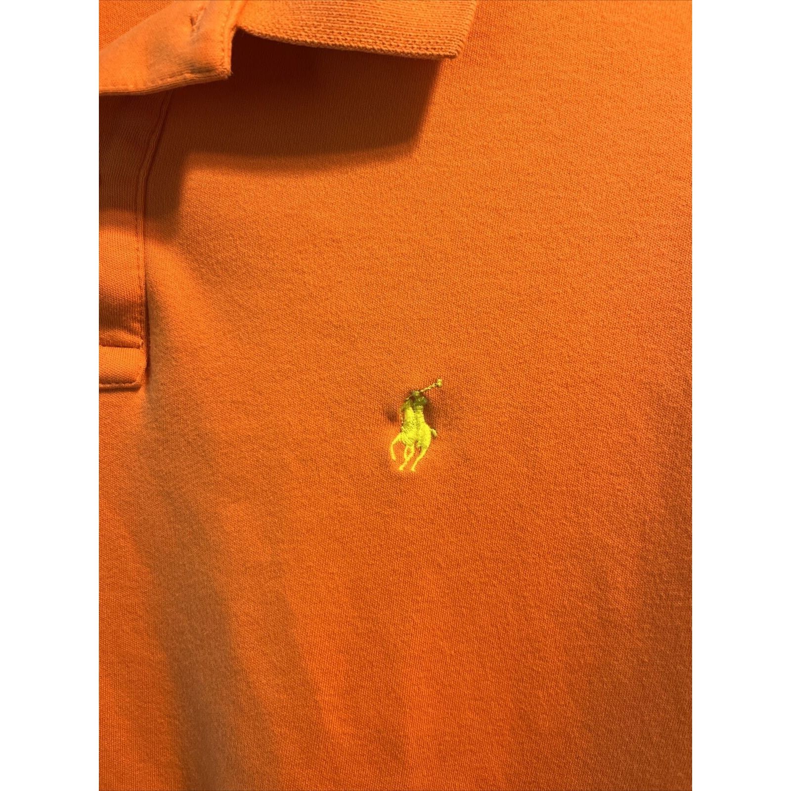 Polo Ralph Lauren Polo Ralph Lauren Men’s M Orange SS Button Cotton Polo Shirt Size US M / EU 48-50 / 2 - 5 Thumbnail