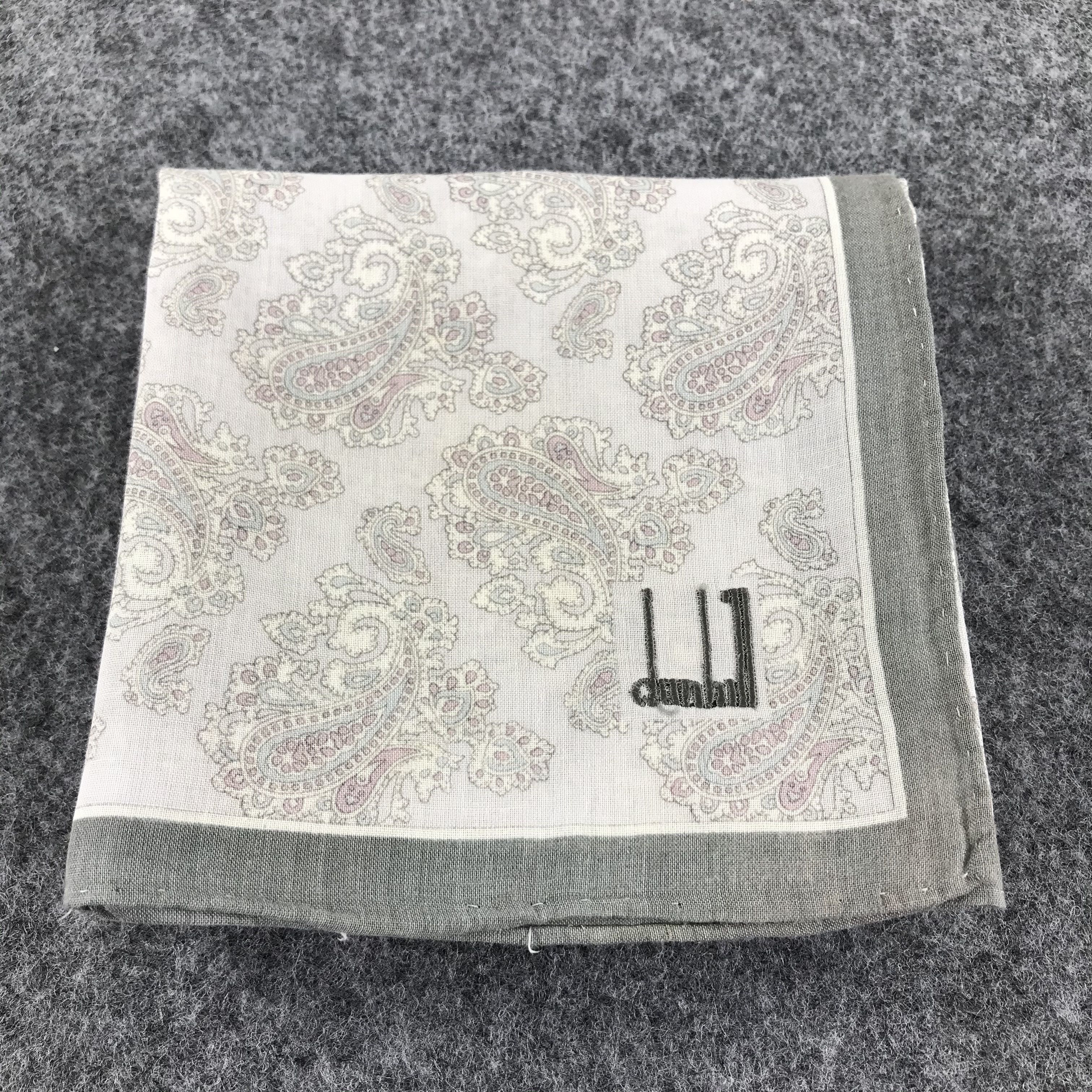 Alfred Dunhill Dunhill Paisley Handkerchief Neckerchief Bandana H233 Size ONE SIZE - 8 Thumbnail