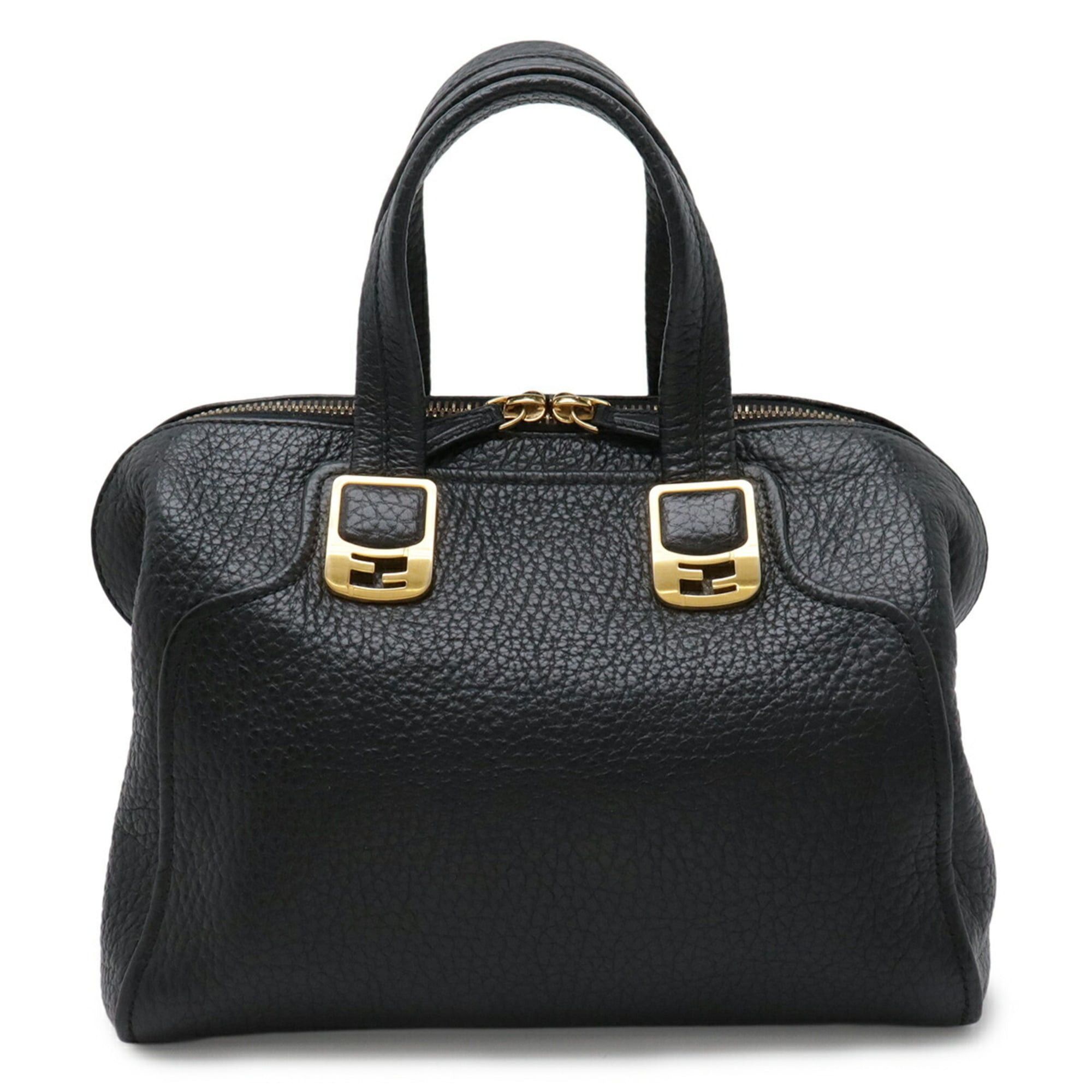 Fendi FENDI Chameleon Handbag Tote Bag Leather Black 8BL114 Shoulder Size ONE SIZE - 1 Thumbnail