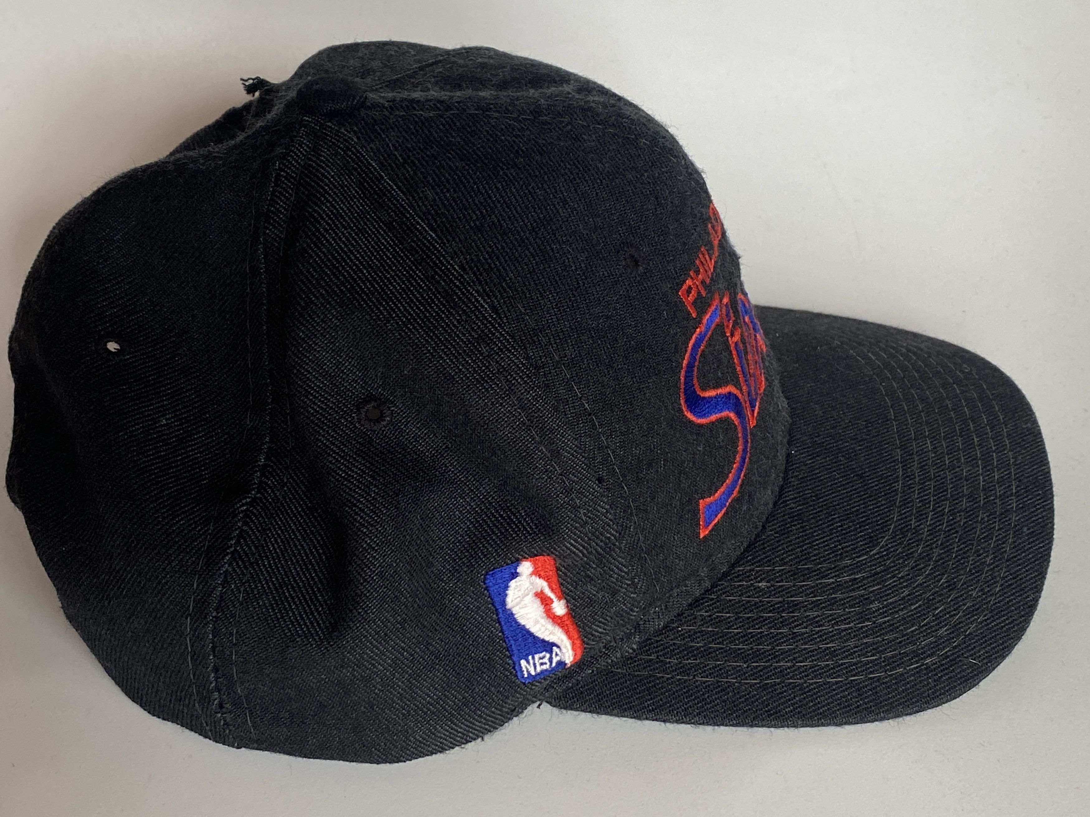 Sports Specialties Philadelphia 76ers Sixers SCRIPT snapback hat NBA vtg Size ONE SIZE - 2 Thumbnail