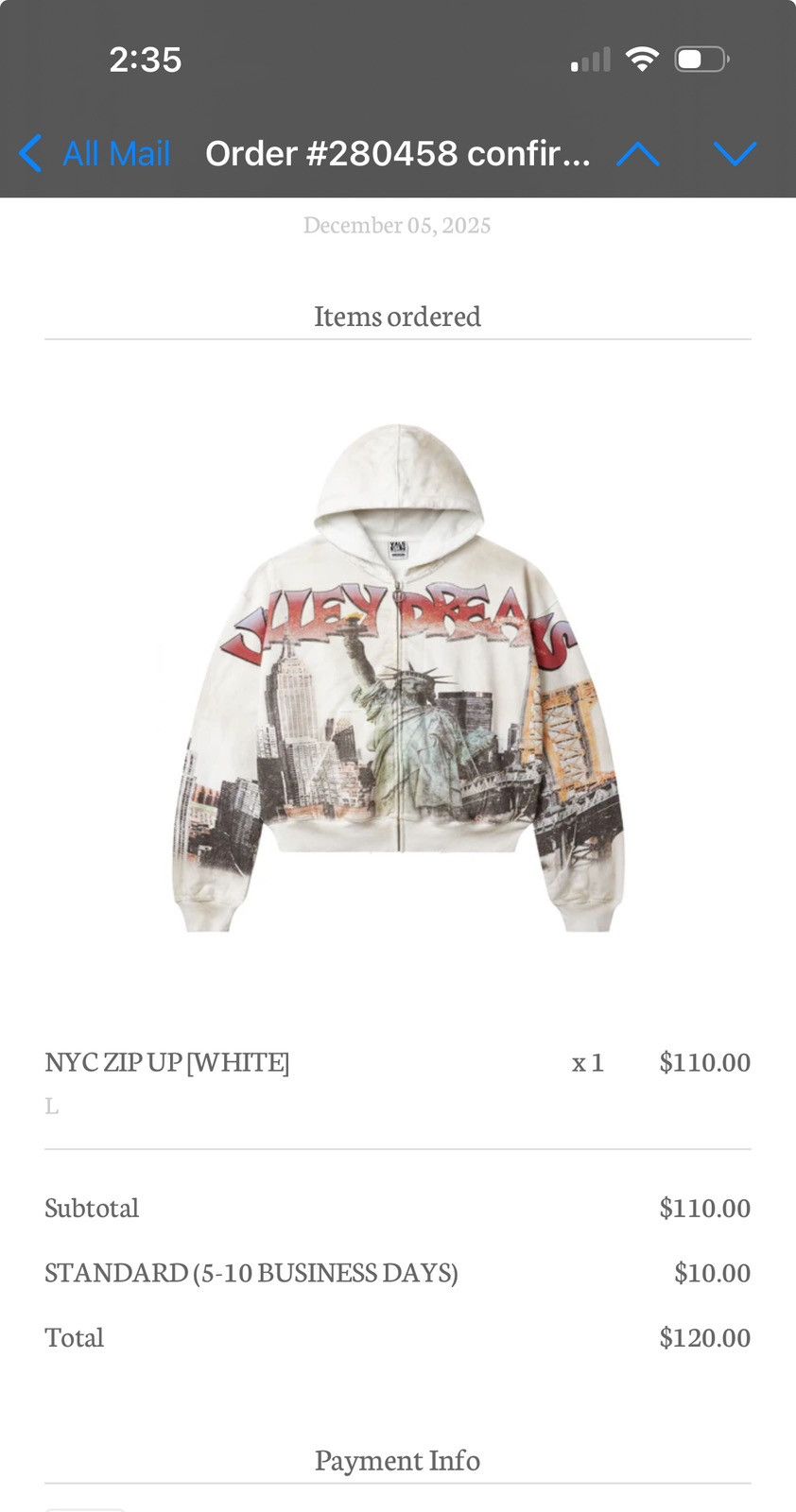 Vale Vale NYC Liberty hoodie large Size US L / EU 52-54 / 3 - 5 Thumbnail