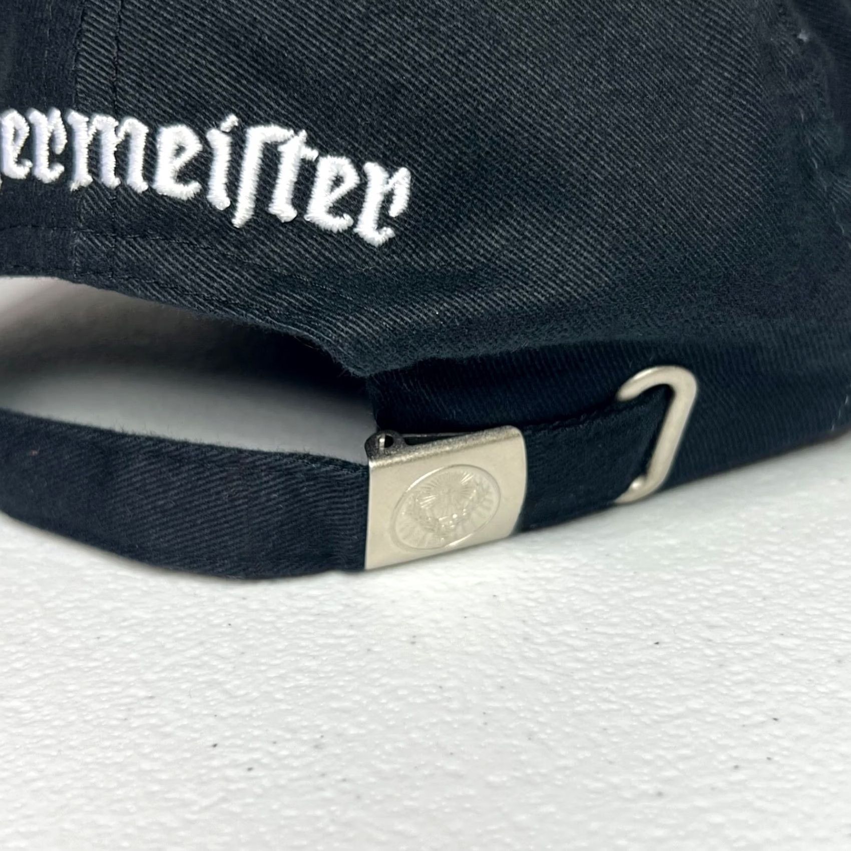 Vintage Jagermeister Hat Cap Black Mens Adjustable Embroidered Flames Motorcycle Biker Cap Size ONE SIZE - 6 Thumbnail