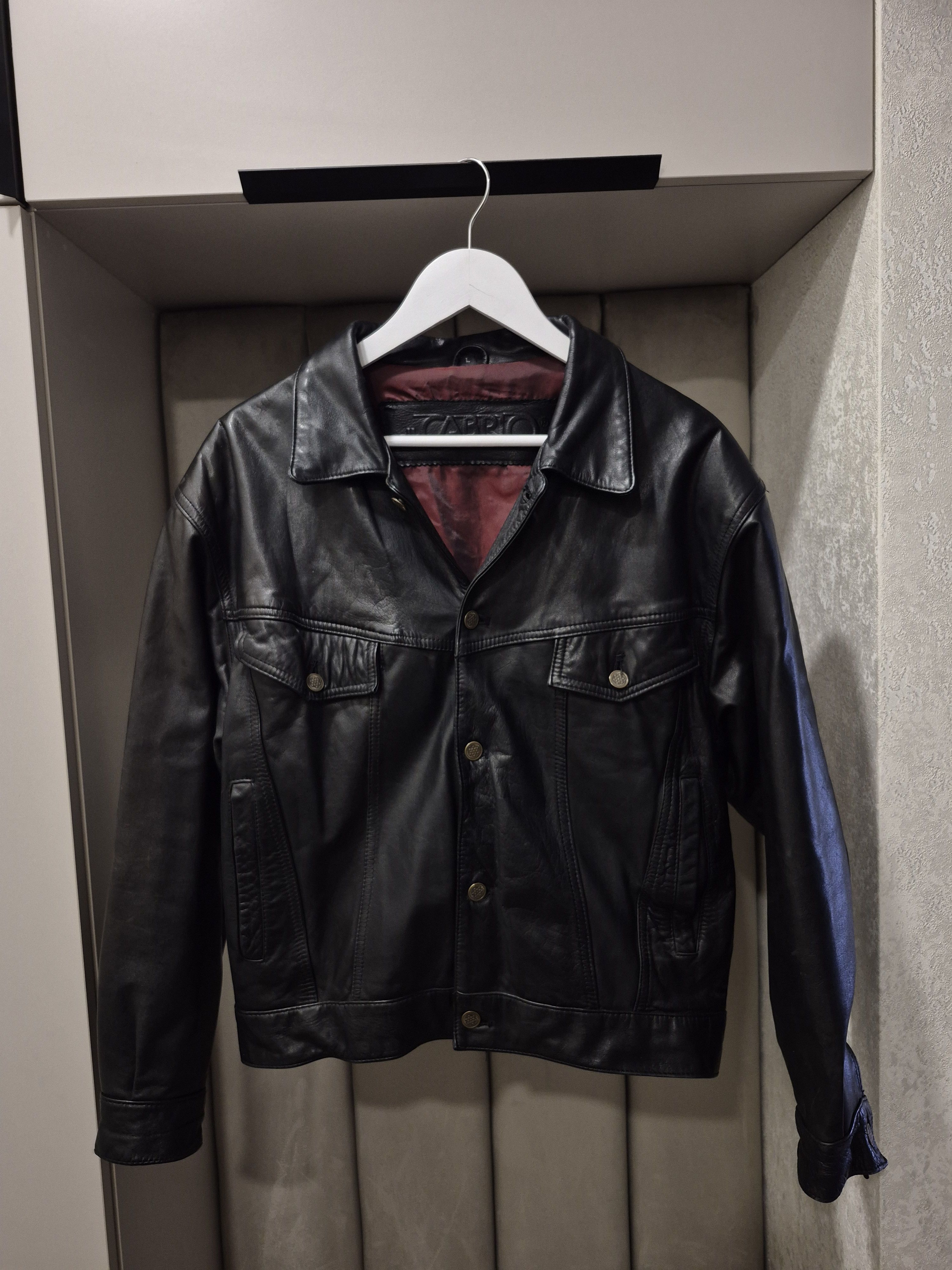 Vintage Cabrio leather trucker jacket Size US M / EU 48-50 / 2 - 4 Thumbnail