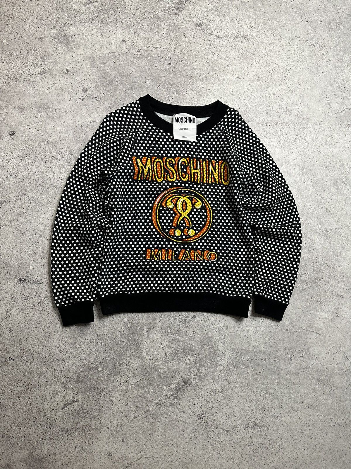 Moschino Moschino Couture Milano Full Print Multicolor Swetshirt Size S / US 4 / IT 40 - 1 Thumbnail
