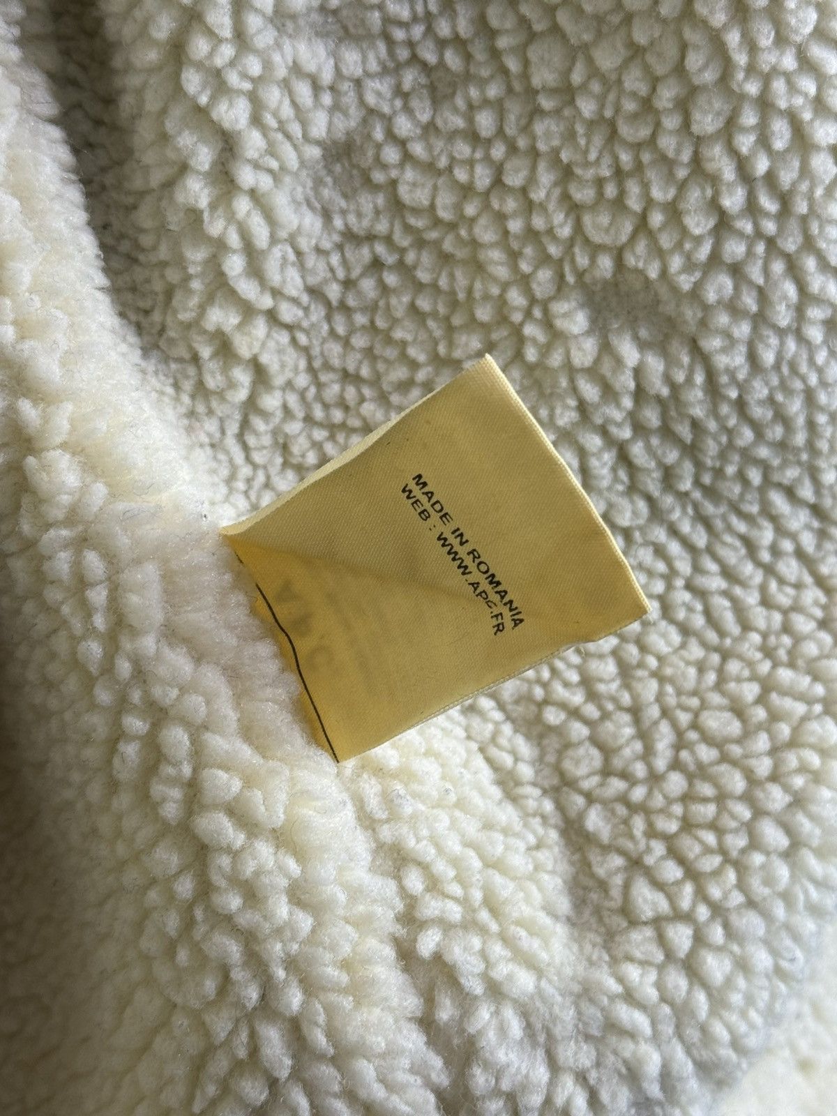 A.P.C. APC Shearling Ribbed Corduroy Sherpa Jacket Size L Beige Size US L / EU 52-54 / 3 - 11 Thumbnail
