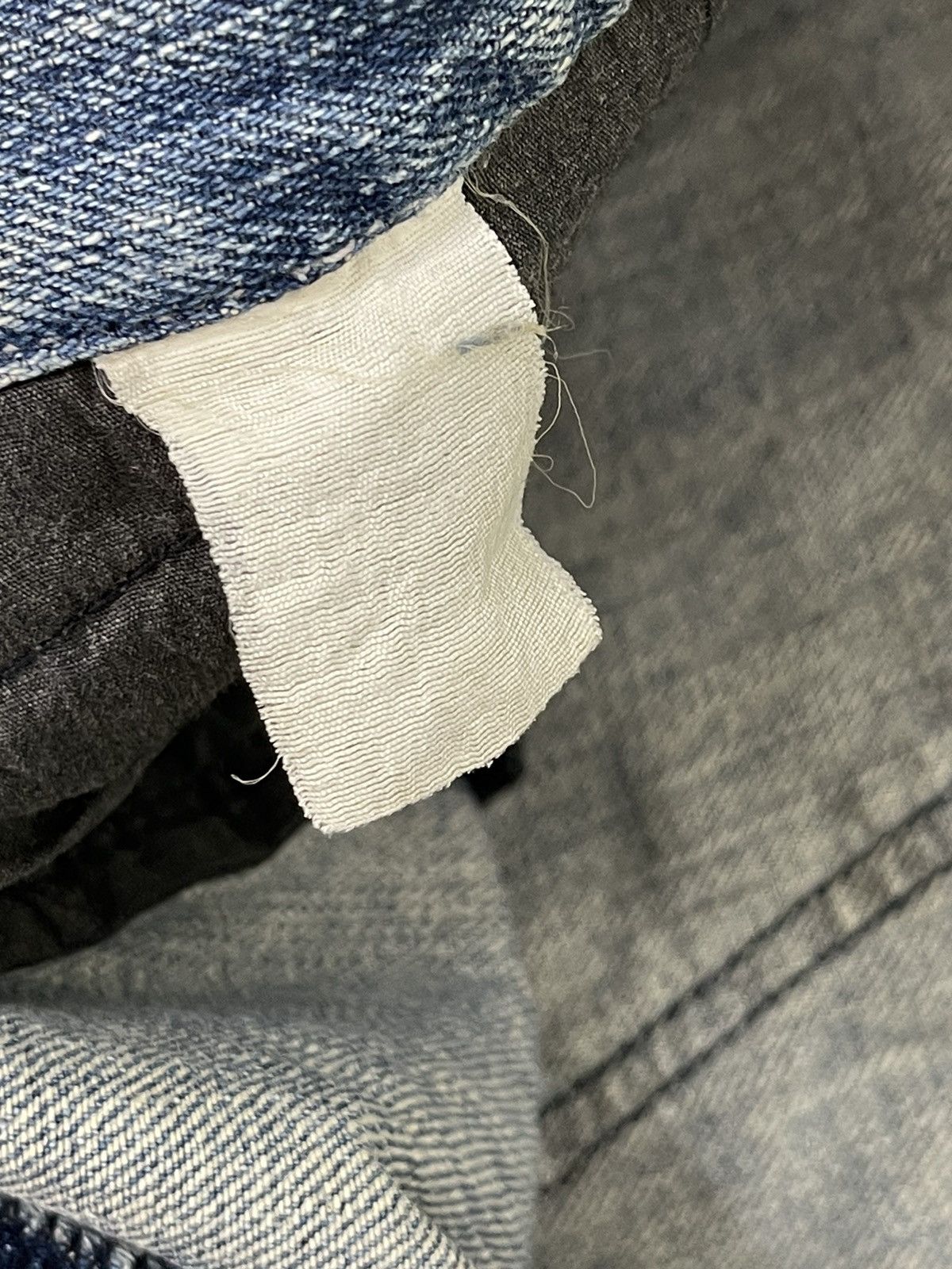 Japanese Brand Baggy Jeans Vtg Thriller Denim Distress Wide Denim 6🟦3 Size US 33 - 22 Thumbnail