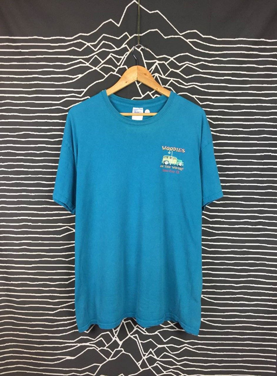 Vintage Woodies On The Wharf Santa Cruz 2016 Woodie Cars Event Tee Size US XL / EU 56 / 4 - 6 Thumbnail